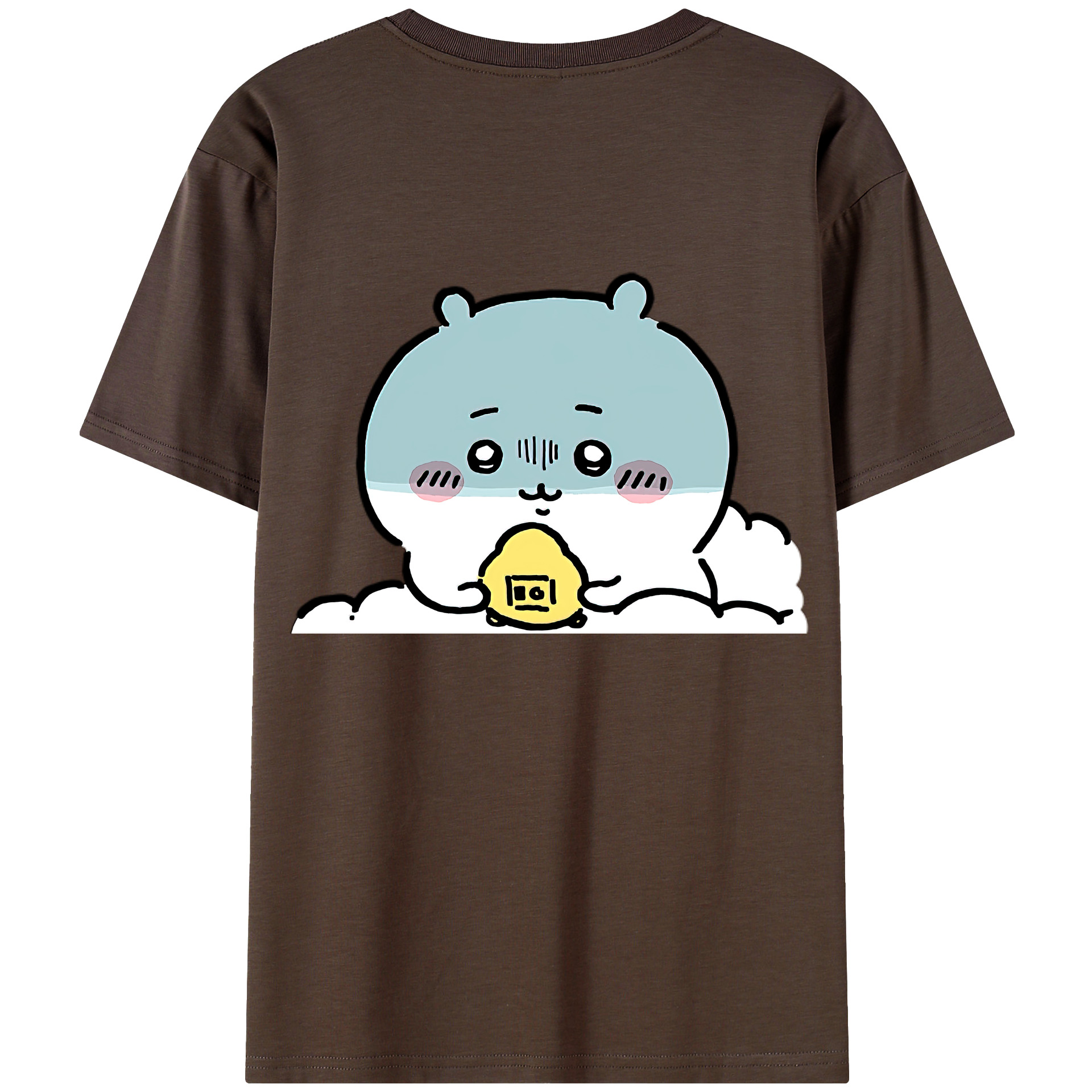 （画像用） ちいかわ ちいかわ Chii-kawa chiikawa 綿100％半袖Tシャツ（背面プリント）