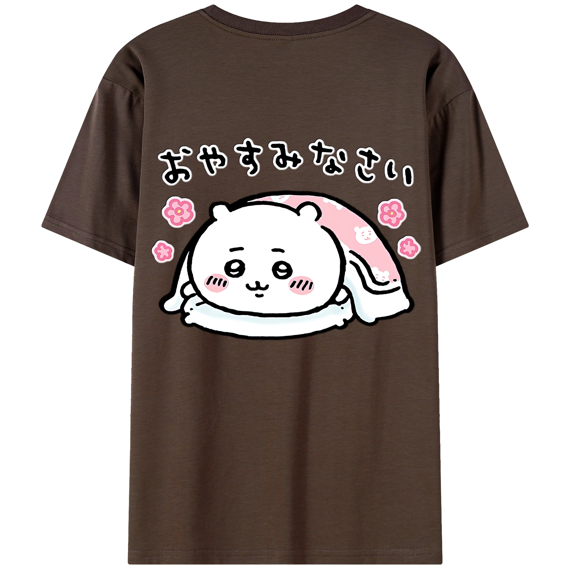 （画像用） ちいかわ ちいかわ Chii-kawa chiikawa 綿100％半袖Tシャツ（背面プリント）