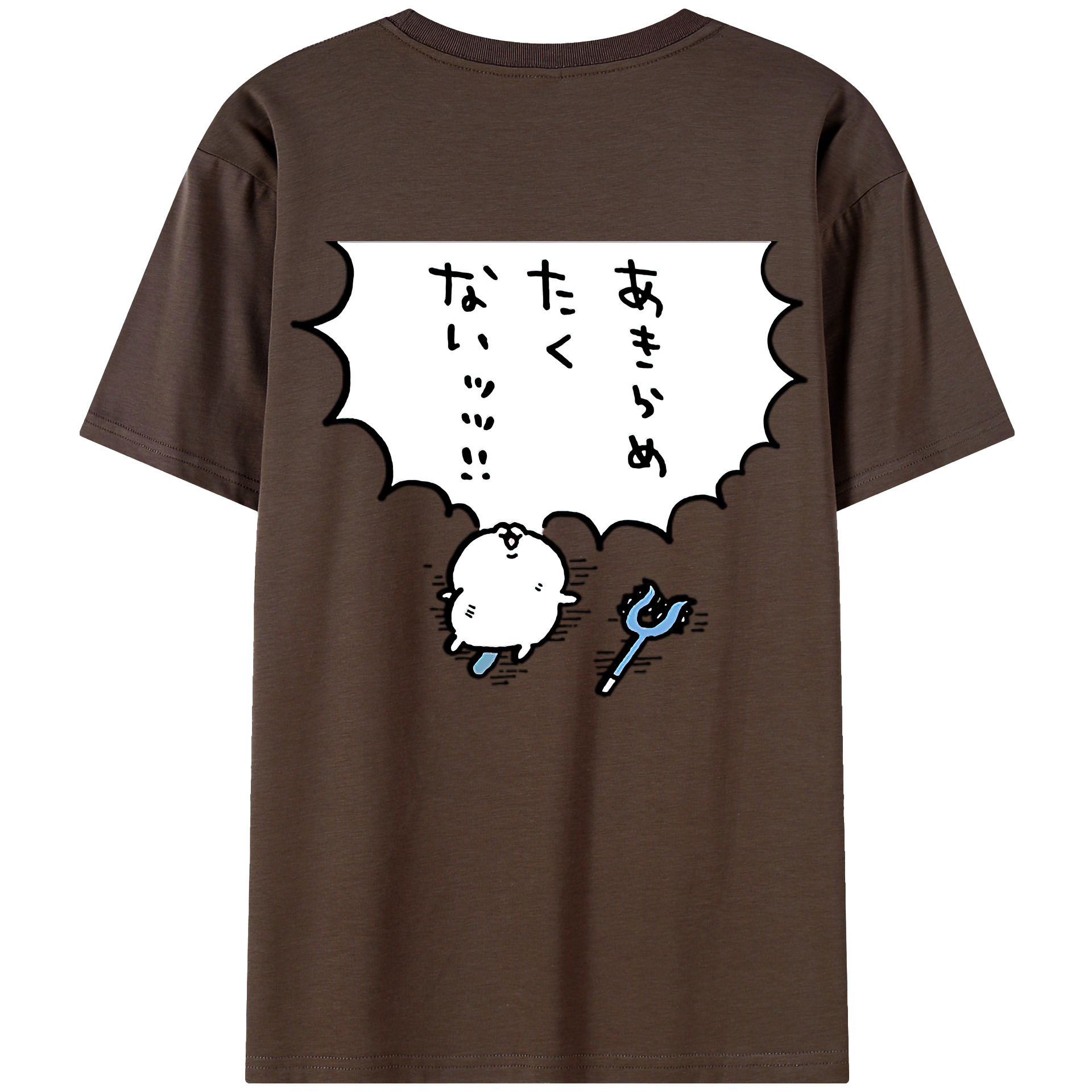 （画像用） ちいかわ ちいかわ Chii-kawa chiikawa 綿100％半袖Tシャツ（背面プリント）
