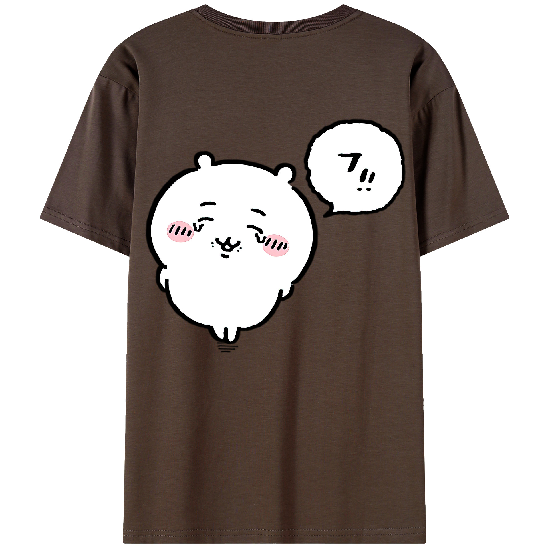 （画像用） ちいかわ ちいかわ Chii-kawa chiikawa 綿100％半袖Tシャツ（背面プリント）