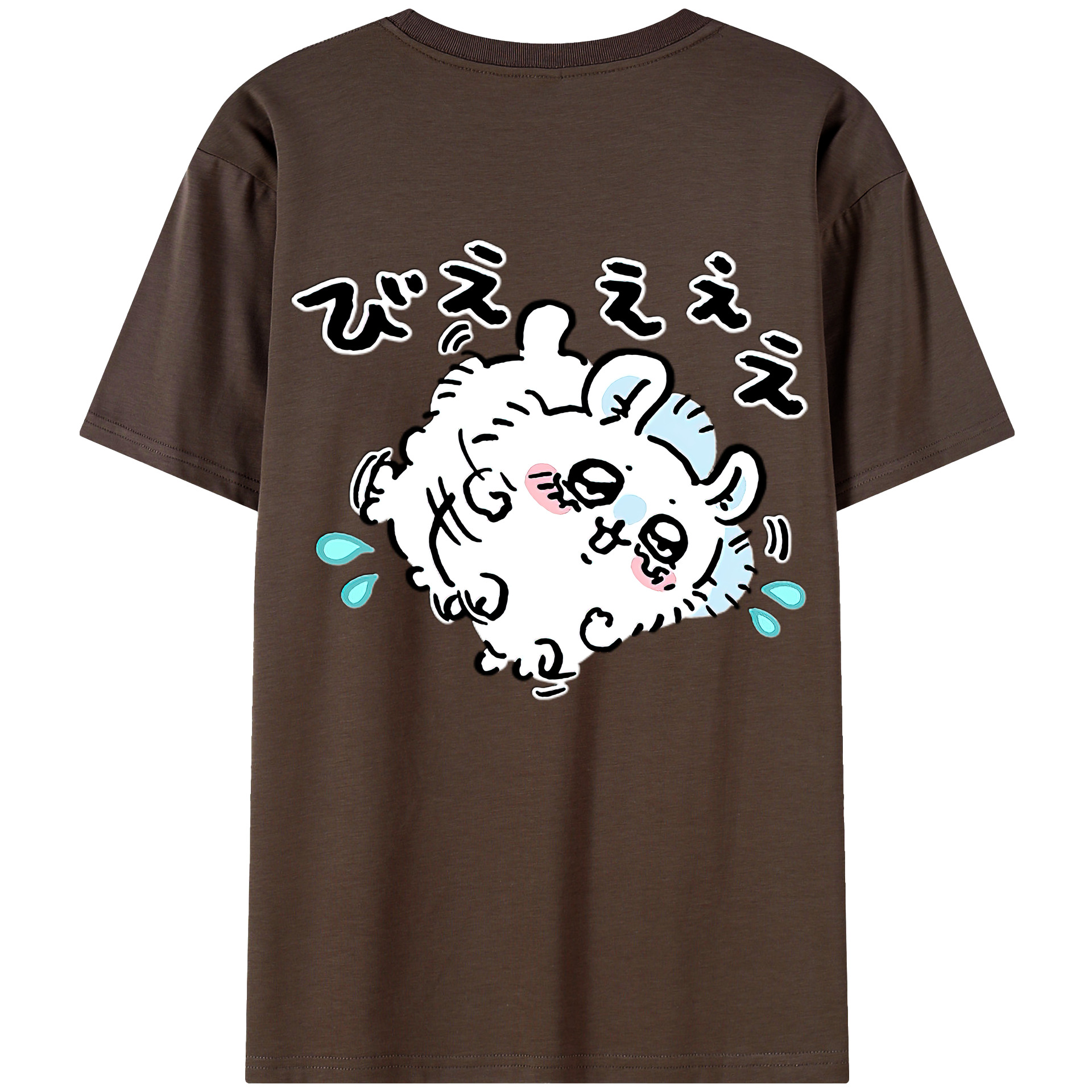 （画像用） ちいかわ モモンガ Chii-kawa Momonga 綿100％半袖Tシャツ（背面プリント）