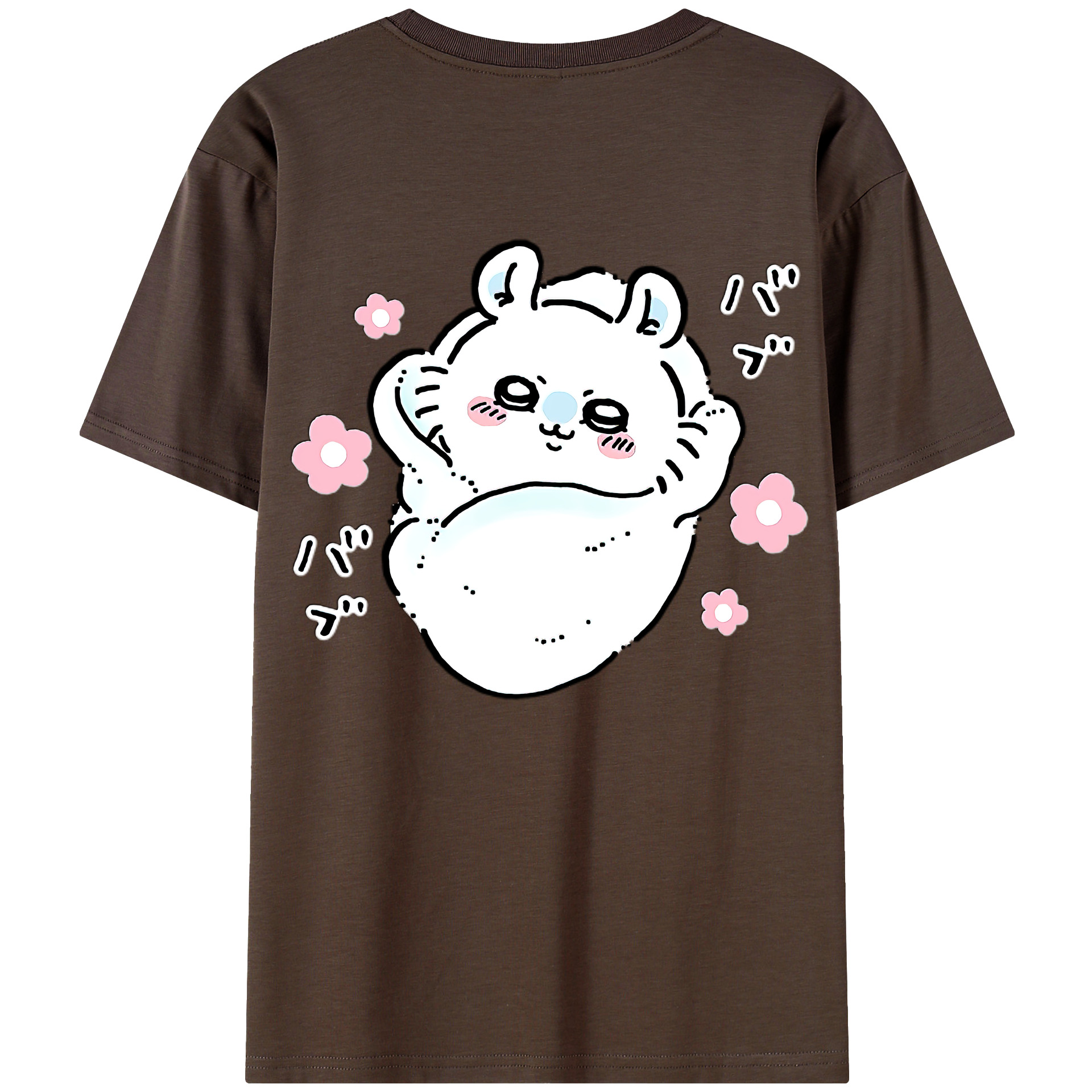 （画像用） ちいかわ モモンガ Chii-kawa Momonga 綿100％半袖Tシャツ（背面プリント）