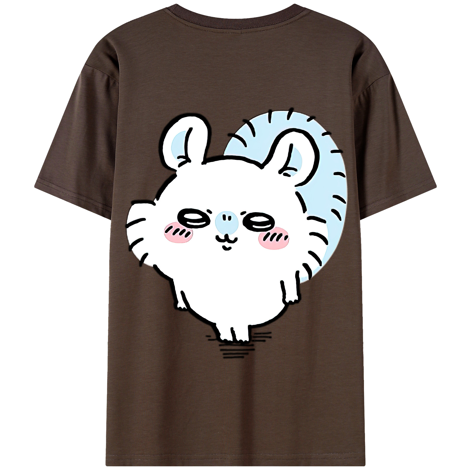 （画像用） ちいかわ モモンガ Chii-kawa Momonga 綿100％半袖Tシャツ（背面プリント）