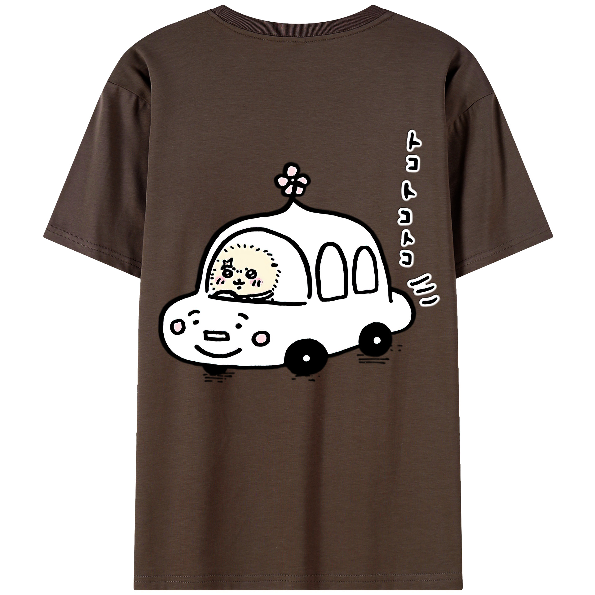 （画像用） ちいかわ ラッコ Chii-kawa Sea otter 綿100％半袖Tシャツ（背面プリント）