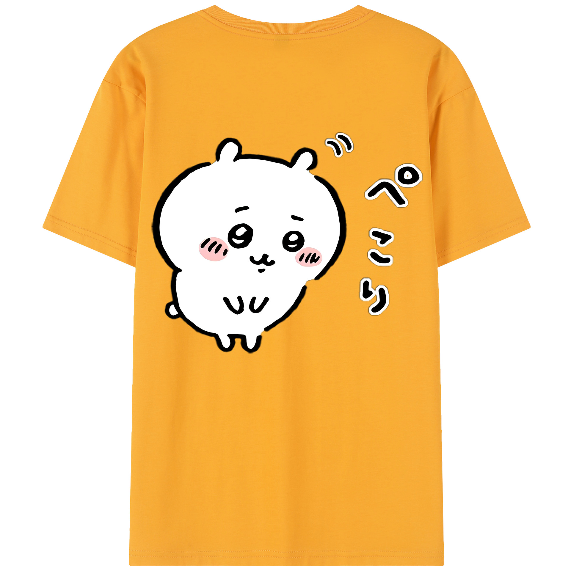 （画像用） ちいかわ ちいかわ Chii-kawa chiikawa 綿100％半袖Tシャツ（背面プリント）