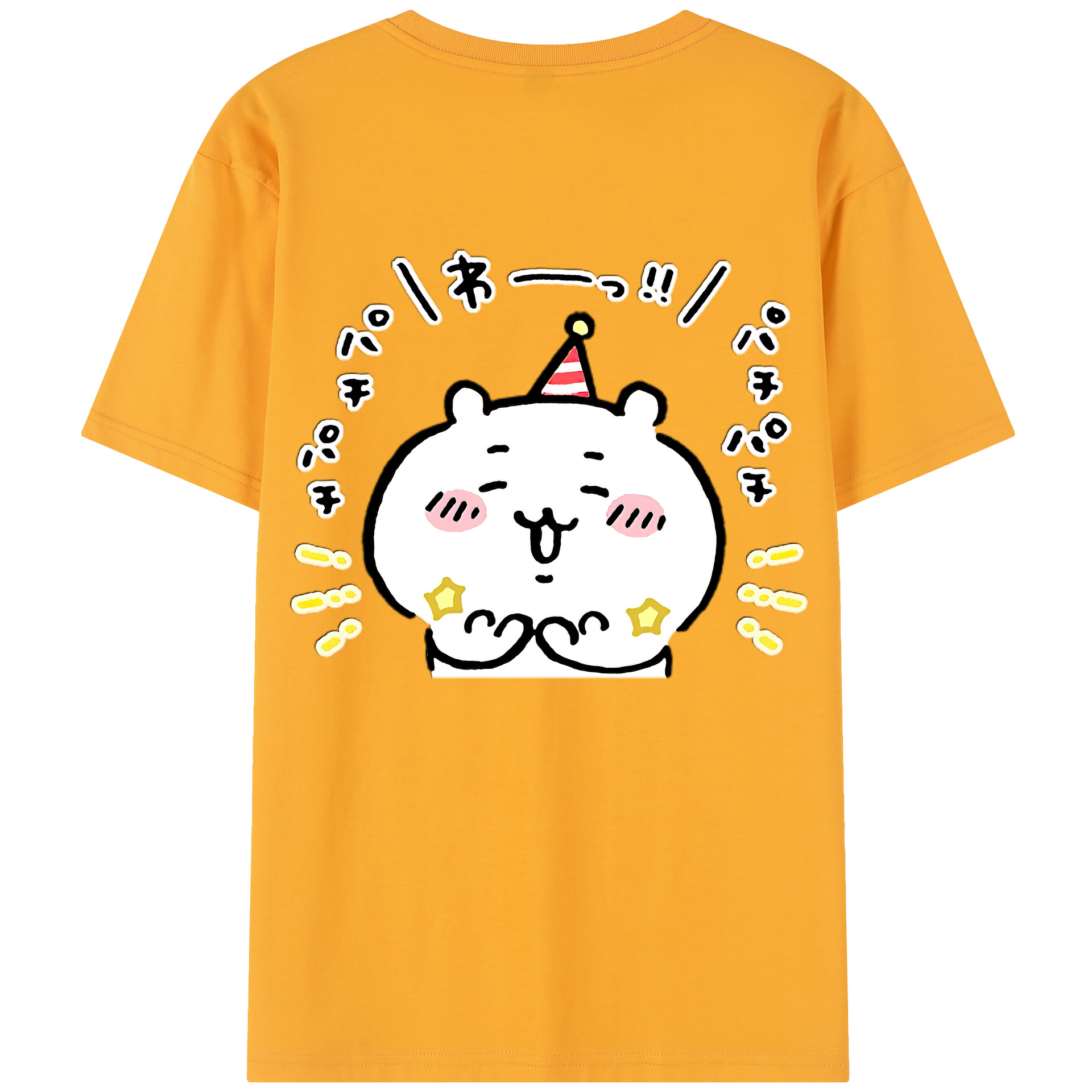 （画像用） ちいかわ ちいかわ Chii-kawa chiikawa 綿100％半袖Tシャツ（背面プリント）