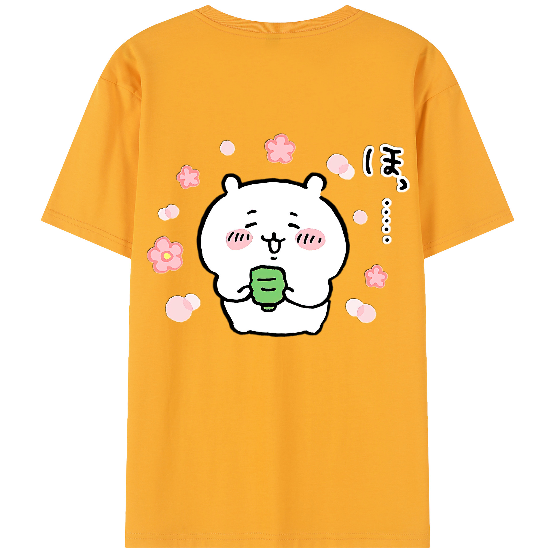 （画像用） ちいかわ ちいかわ Chii-kawa chiikawa 綿100％半袖Tシャツ（背面プリント）