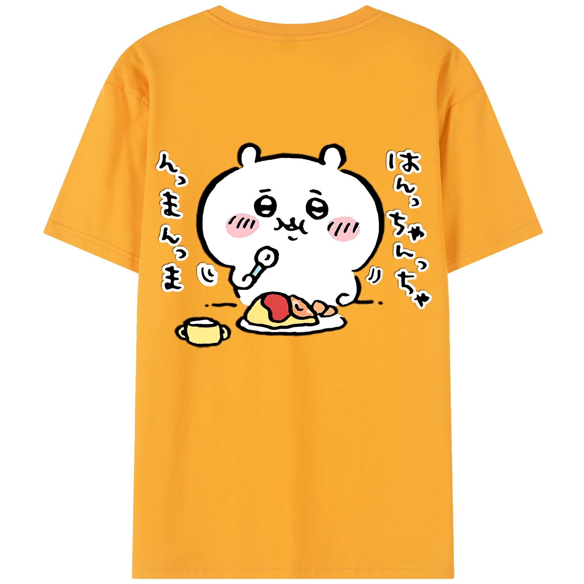 （画像用） ちいかわ ちいかわ Chii-kawa chiikawa 綿100％半袖Tシャツ（背面プリント）