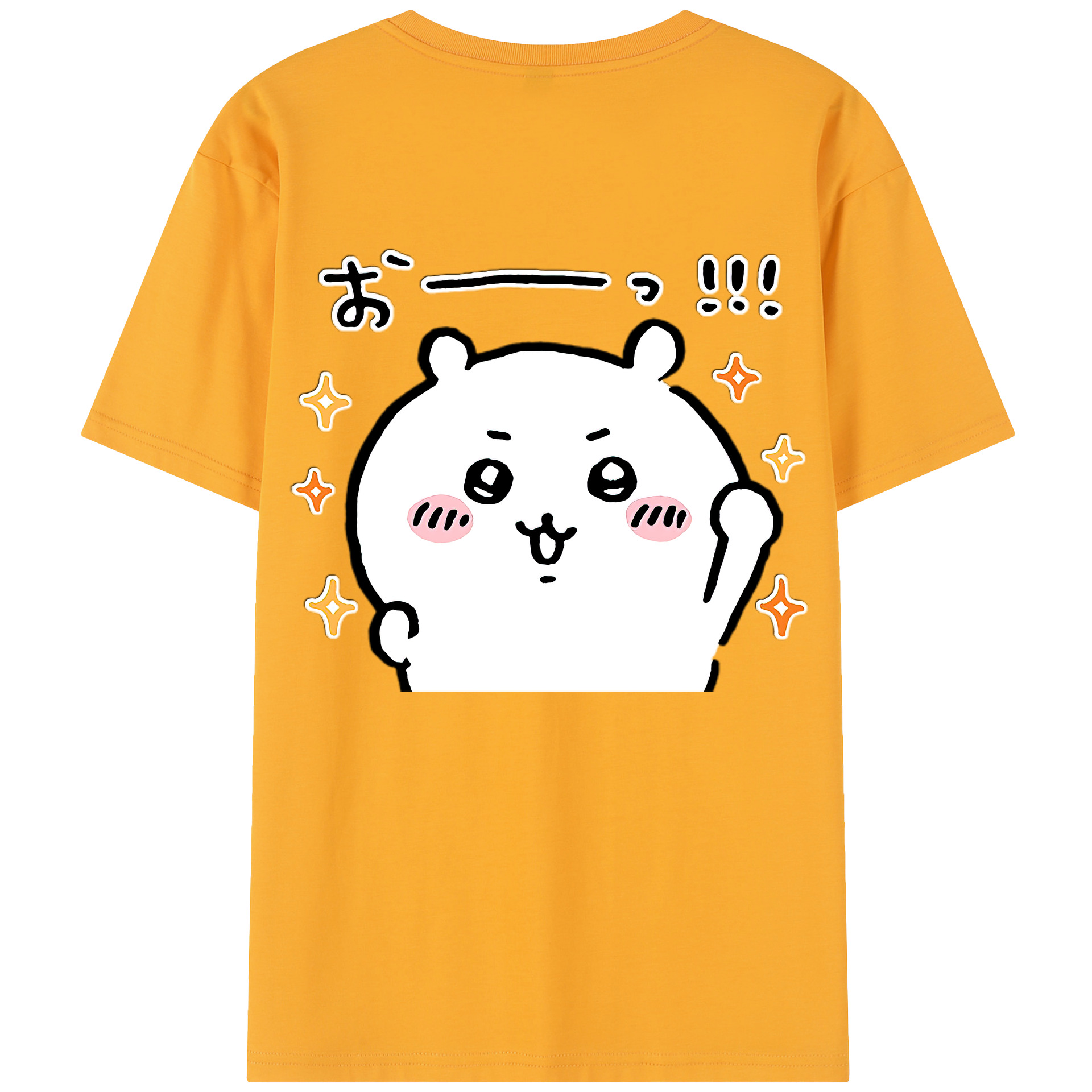 （画像用） ちいかわ ちいかわ Chii-kawa chiikawa 綿100％半袖Tシャツ（背面プリント）