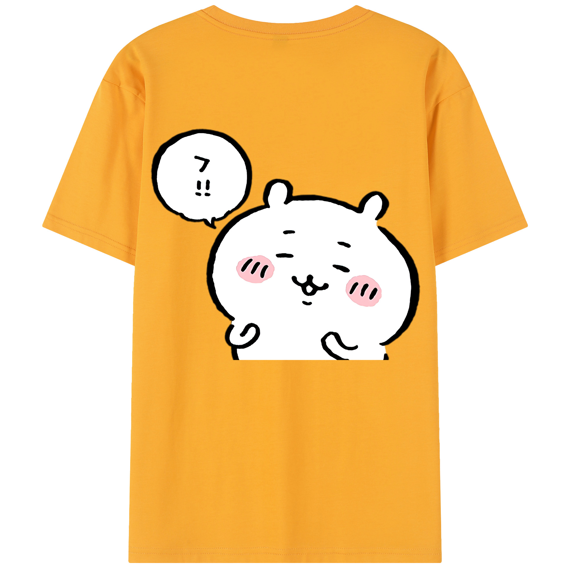 （画像用） ちいかわ ちいかわ Chii-kawa chiikawa 綿100％半袖Tシャツ（背面プリント）