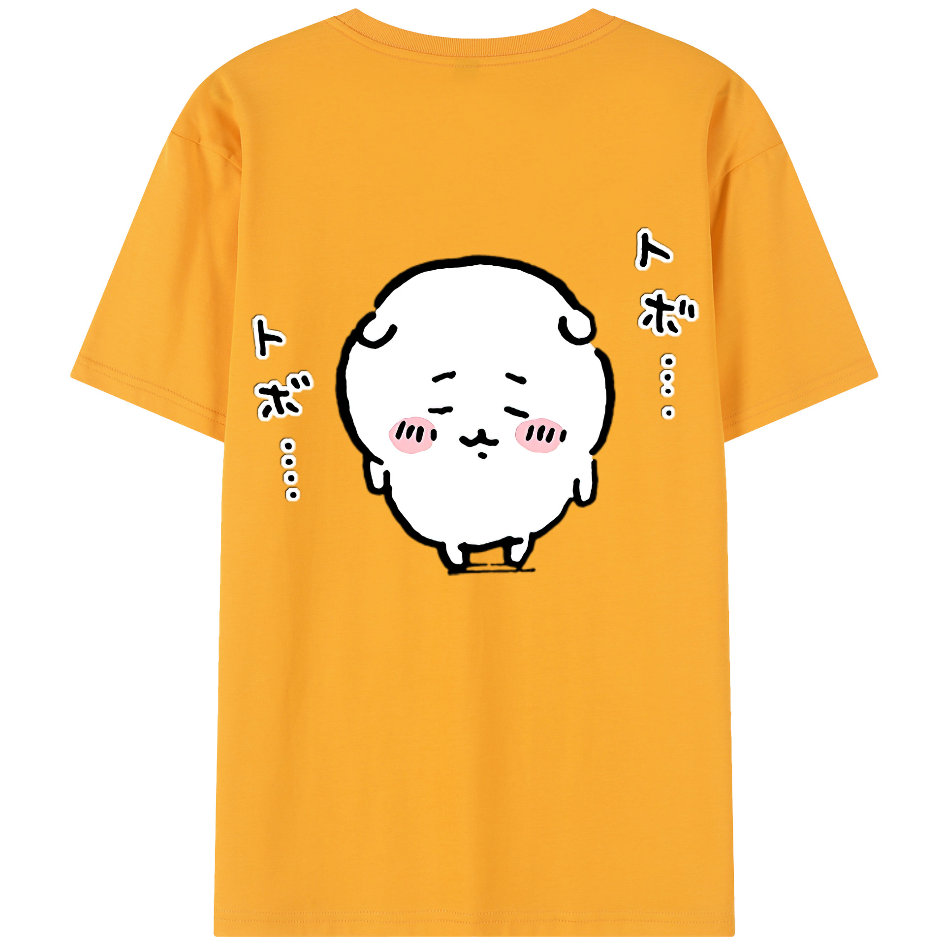 （画像用） ちいかわ ちいかわ Chii-kawa chiikawa 綿100％半袖Tシャツ（背面プリント）
