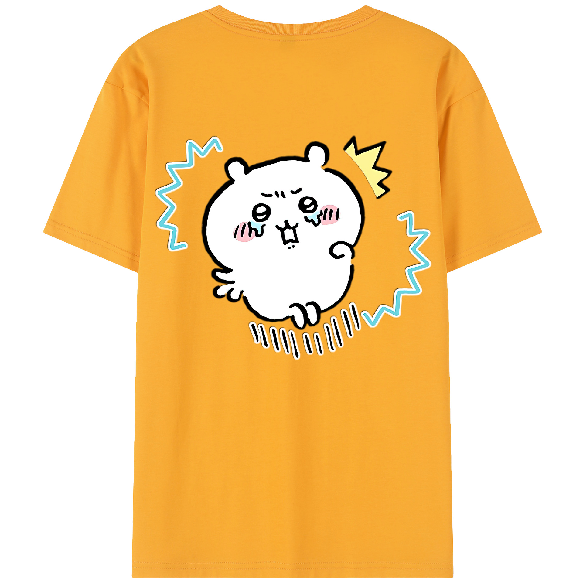 （画像用） ちいかわ ちいかわ Chii-kawa chiikawa 綿100％半袖Tシャツ（背面プリント）
