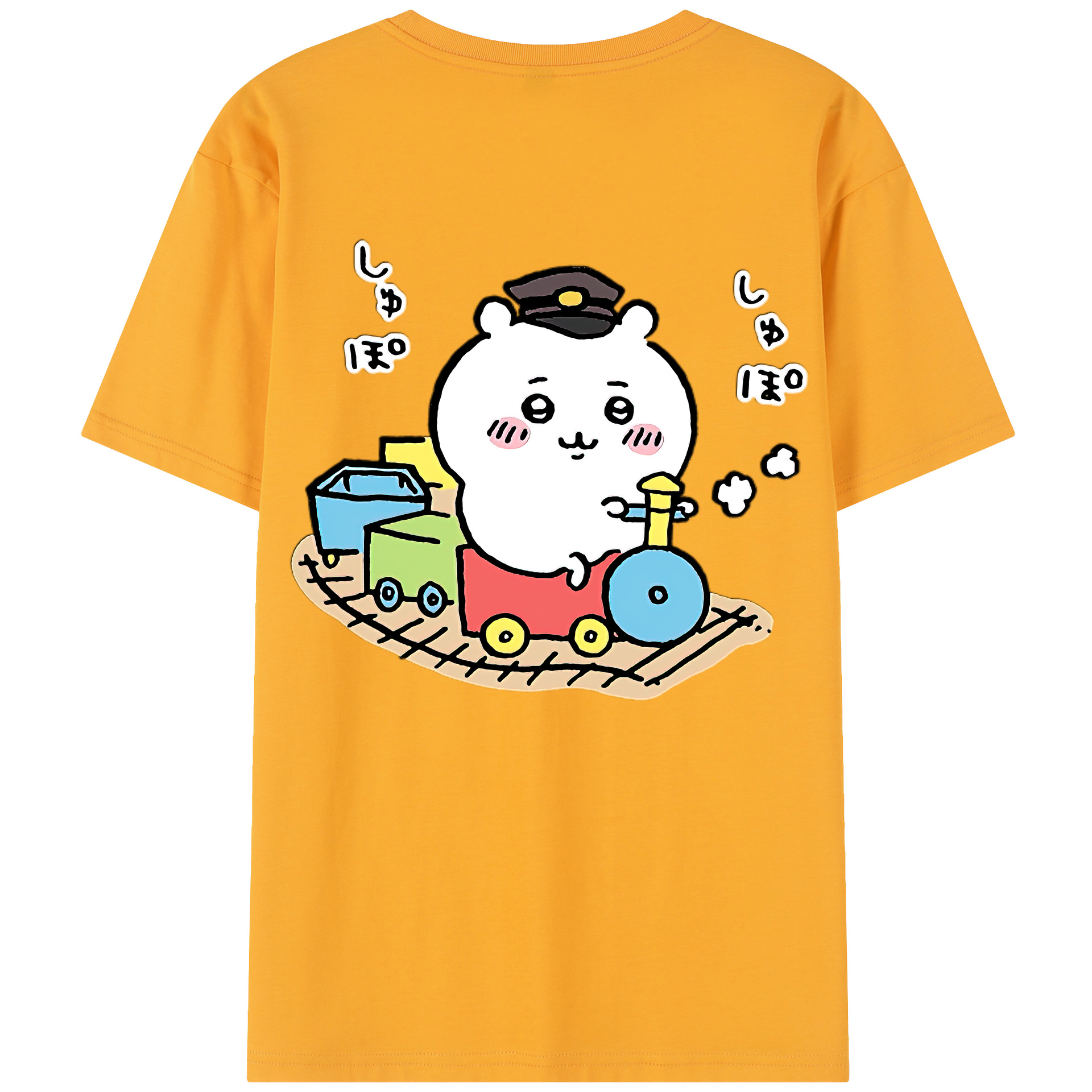 （画像用） ちいかわ ちいかわ Chii-kawa chiikawa 綿100％半袖Tシャツ（背面プリント）