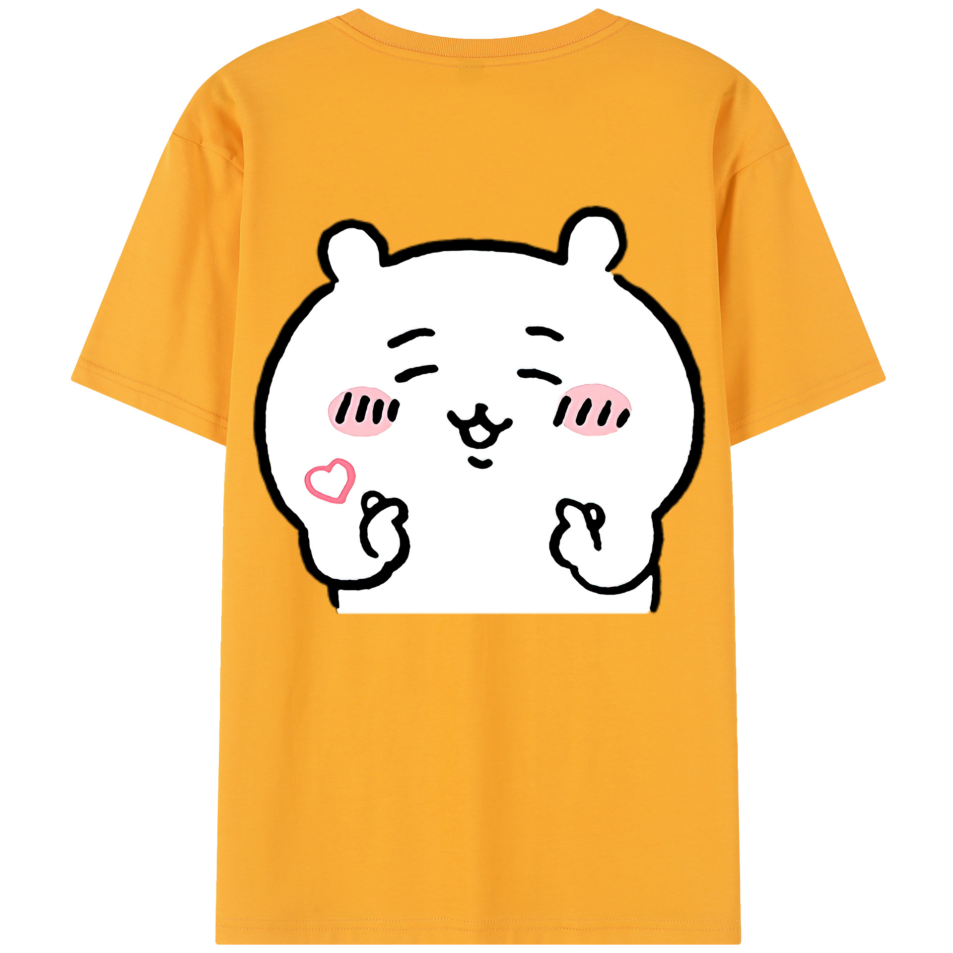 （画像用） ちいかわ ちいかわ Chii-kawa chiikawa 綿100％半袖Tシャツ（背面プリント）