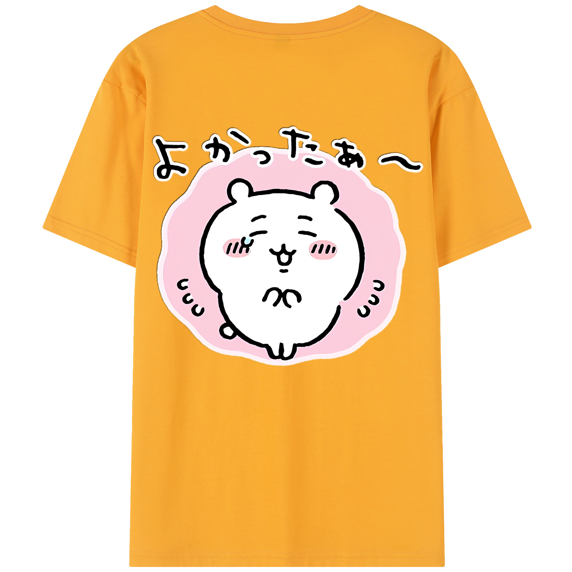 （画像用） ちいかわ ちいかわ Chii-kawa chiikawa 綿100％半袖Tシャツ（背面プリント）
