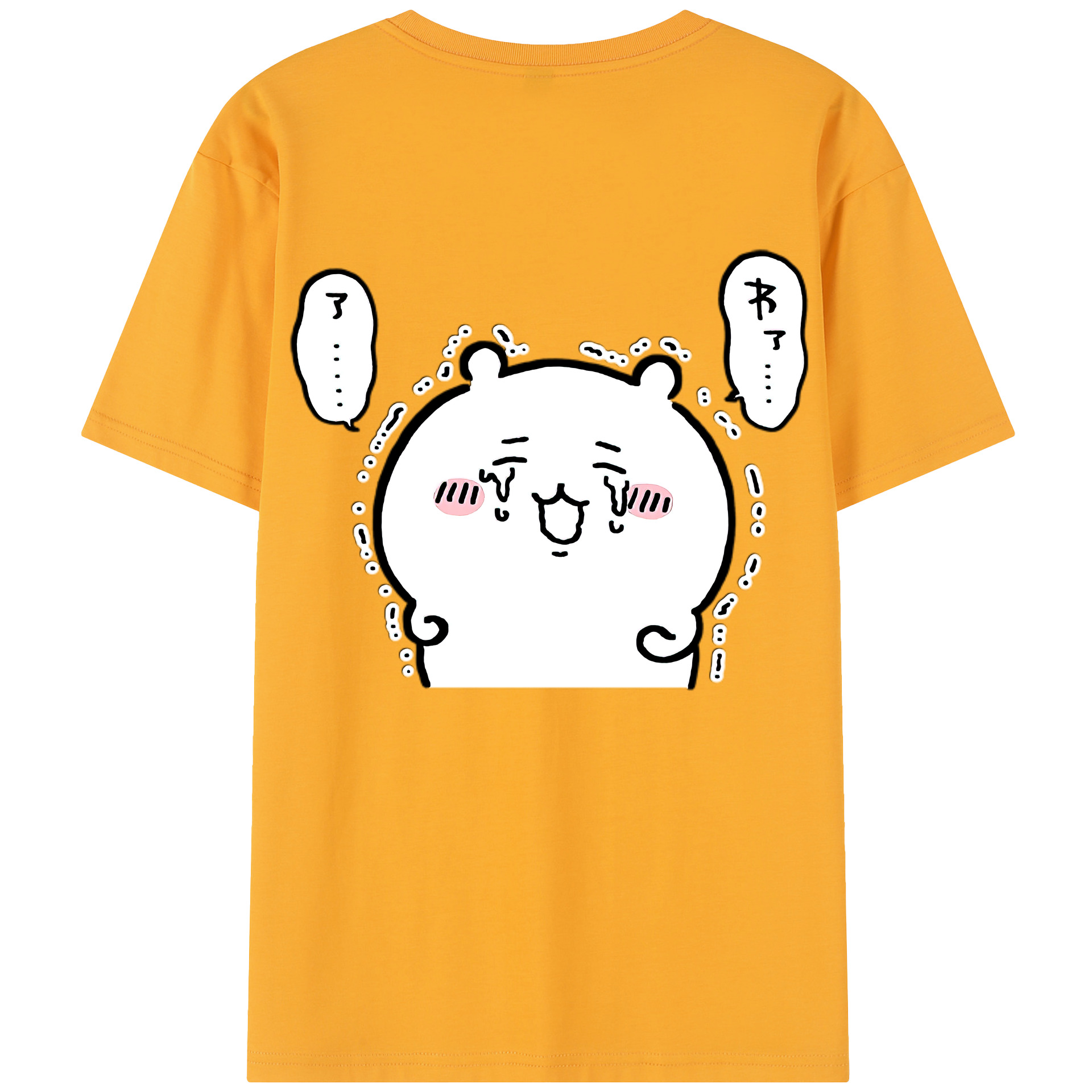 （画像用） ちいかわ ちいかわ Chii-kawa chiikawa 綿100％半袖Tシャツ（背面プリント）
