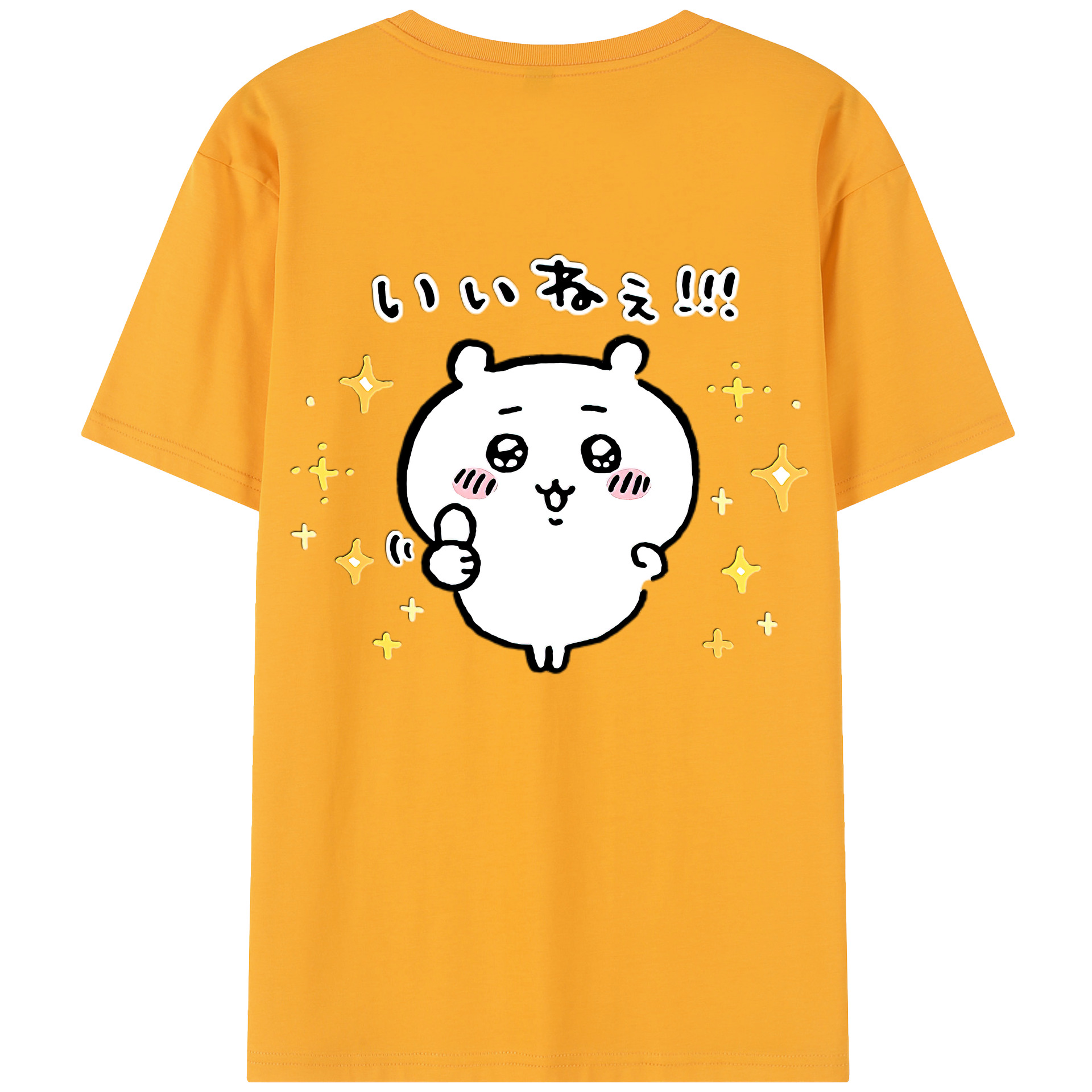 （画像用） ちいかわ ちいかわ Chii-kawa chiikawa 綿100％半袖Tシャツ（背面プリント）