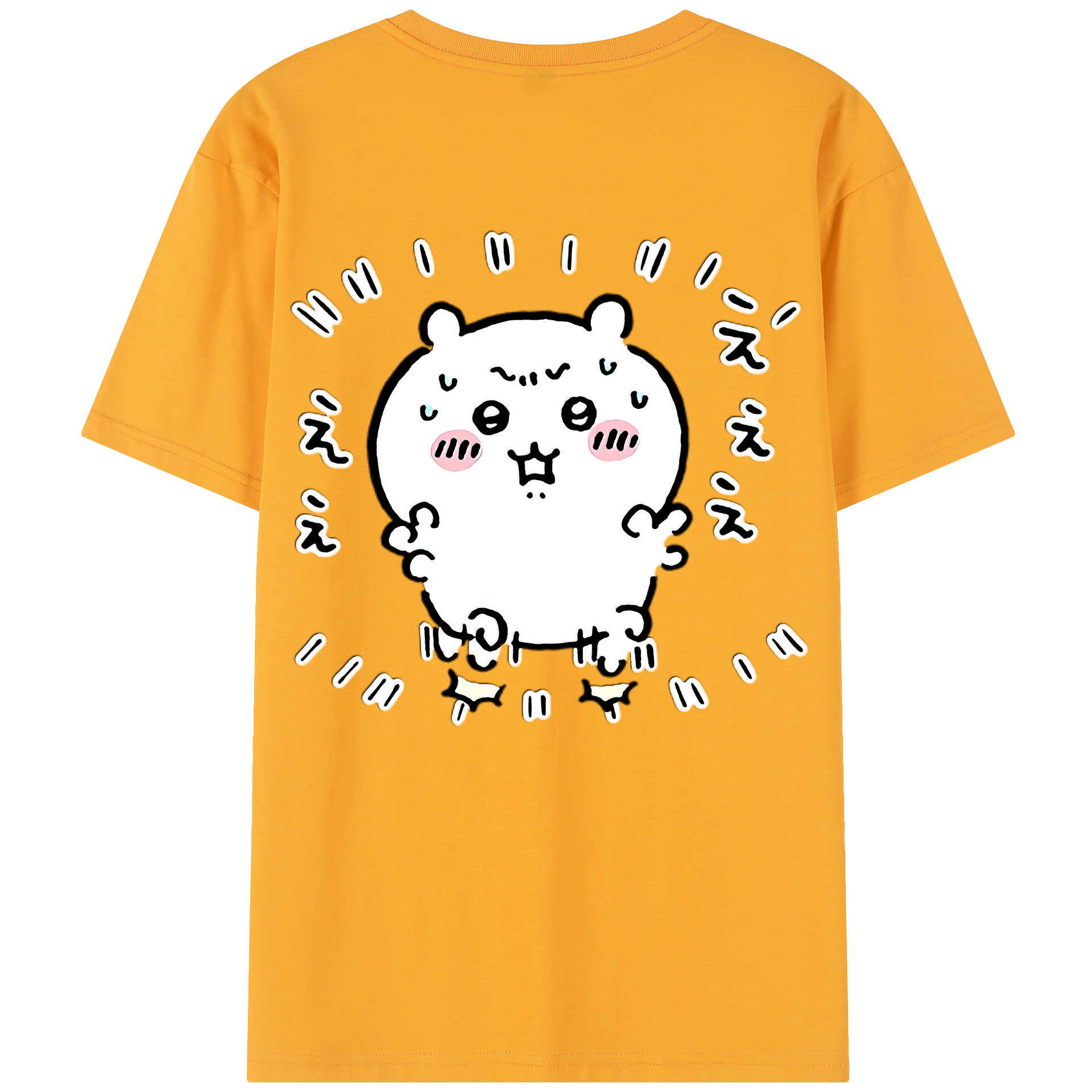 （画像用） ちいかわ ちいかわ Chii-kawa chiikawa 綿100％半袖Tシャツ（背面プリント）