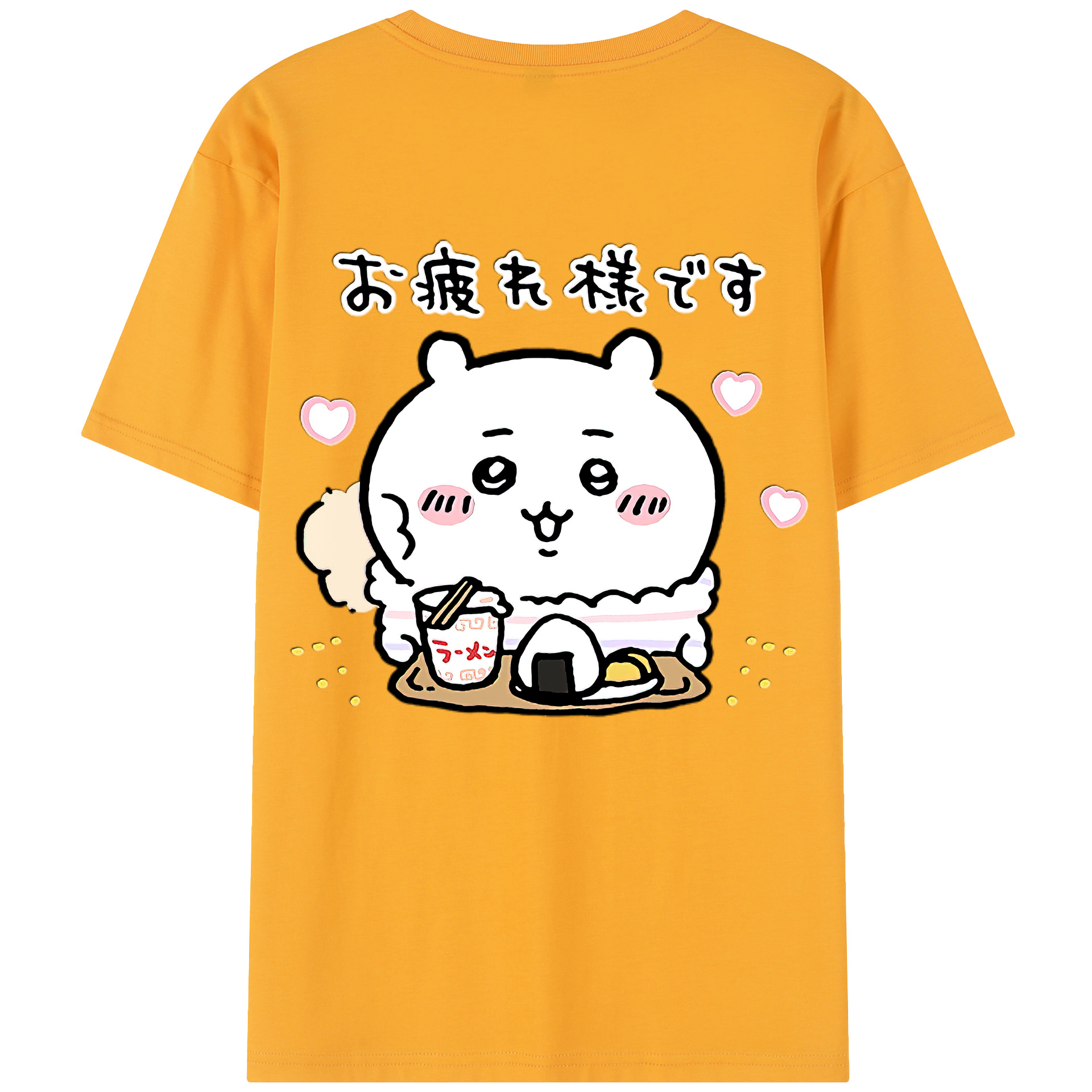（画像用） ちいかわ ちいかわ Chii-kawa chiikawa 綿100％半袖Tシャツ（背面プリント）