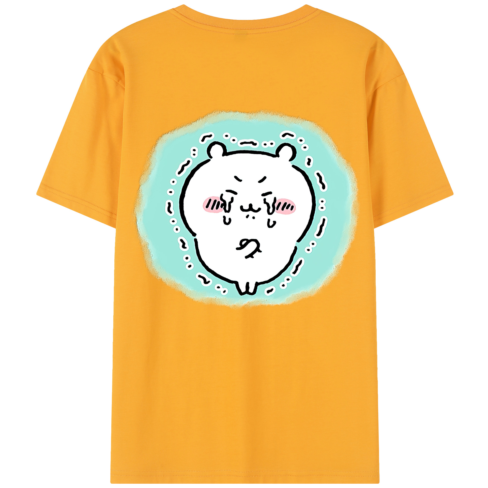 （画像用） ちいかわ ちいかわ Chii-kawa chiikawa 綿100％半袖Tシャツ（背面プリント）