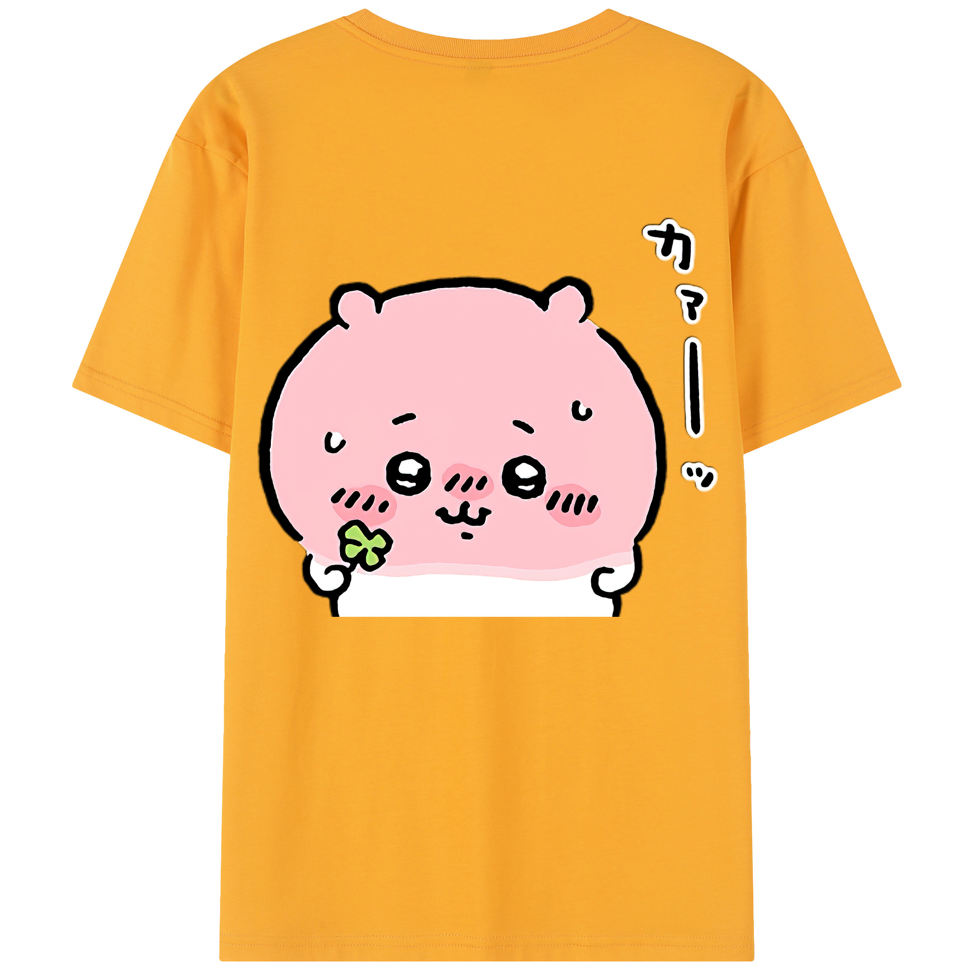 （画像用） ちいかわ ちいかわ Chii-kawa chiikawa 綿100％半袖Tシャツ（背面プリント）