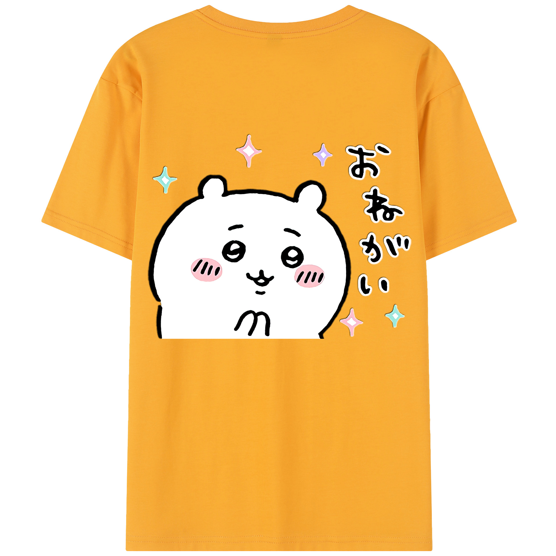 （画像用） ちいかわ ちいかわ Chii-kawa chiikawa 綿100％半袖Tシャツ（背面プリント）