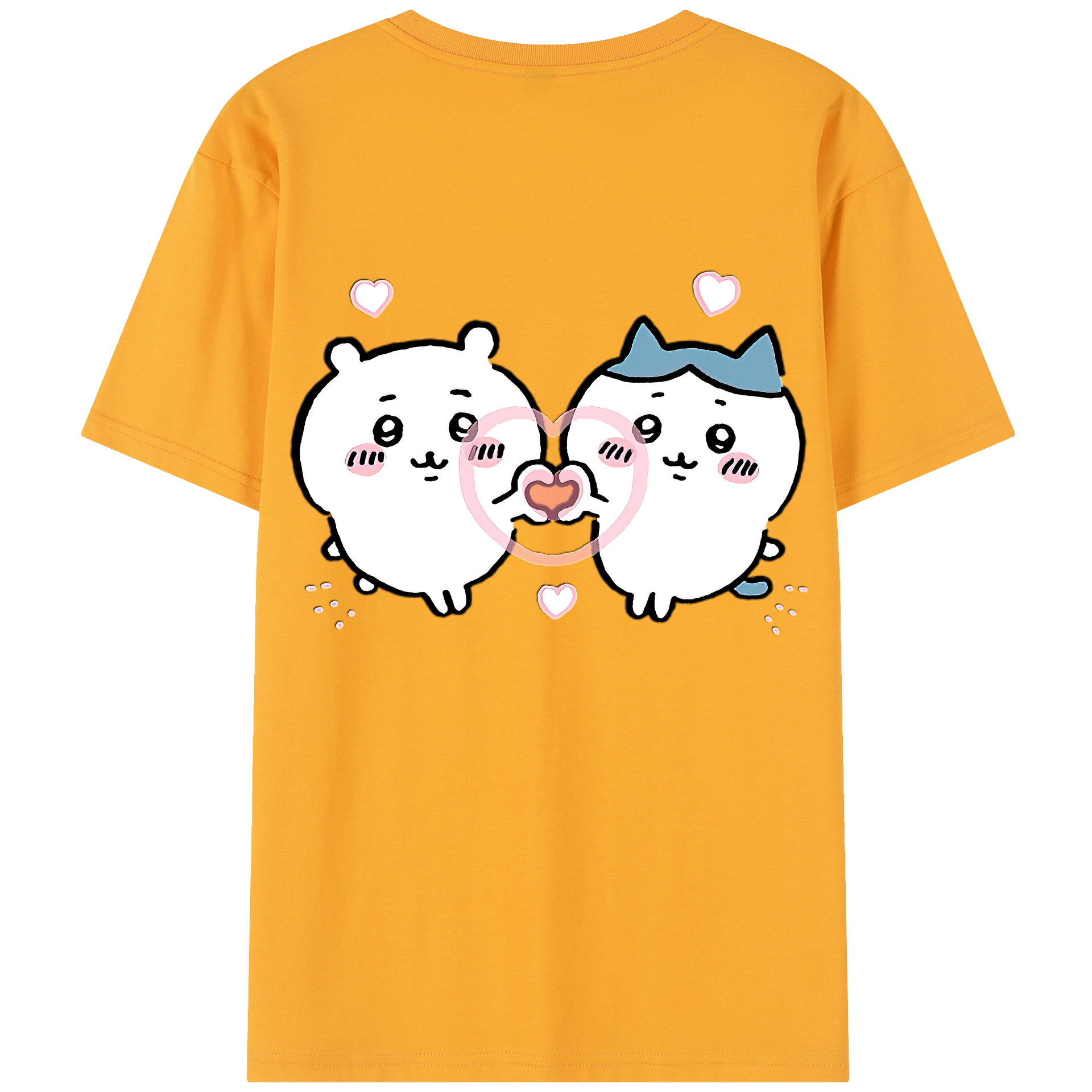 （画像用） ちいかわ ちいかわ Chii-kawa chiikawa 綿100％半袖Tシャツ（背面プリント）