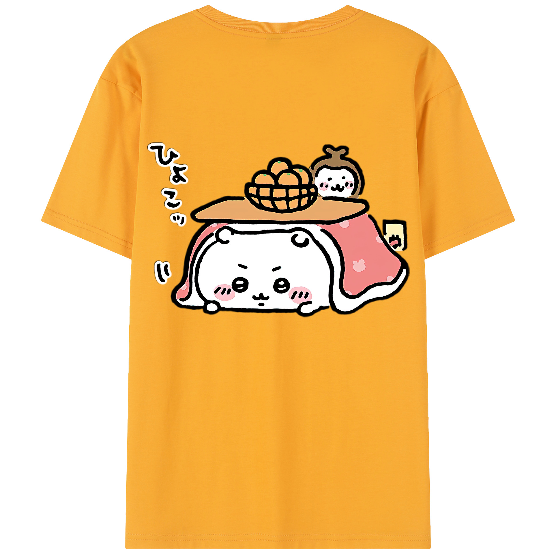 （画像用） ちいかわ ちいかわ Chii-kawa chiikawa 綿100％半袖Tシャツ（背面プリント）