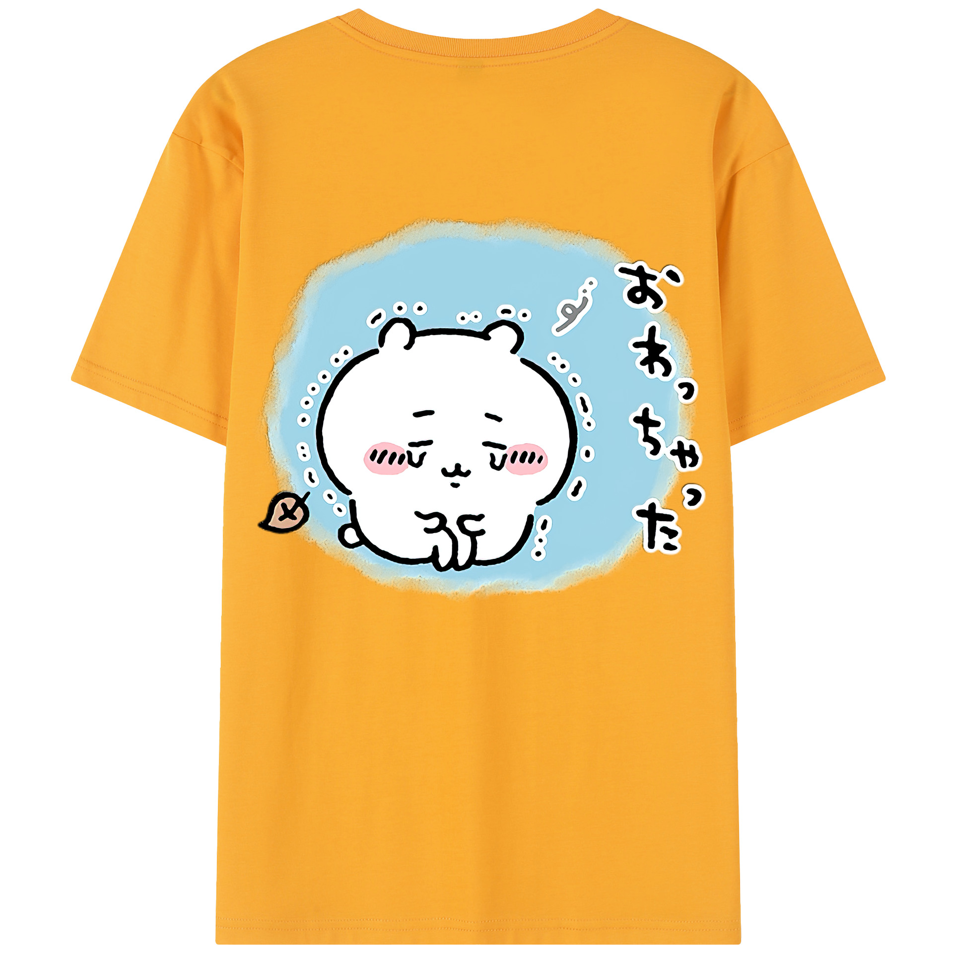 （画像用） ちいかわ ちいかわ Chii-kawa chiikawa 綿100％半袖Tシャツ（背面プリント）