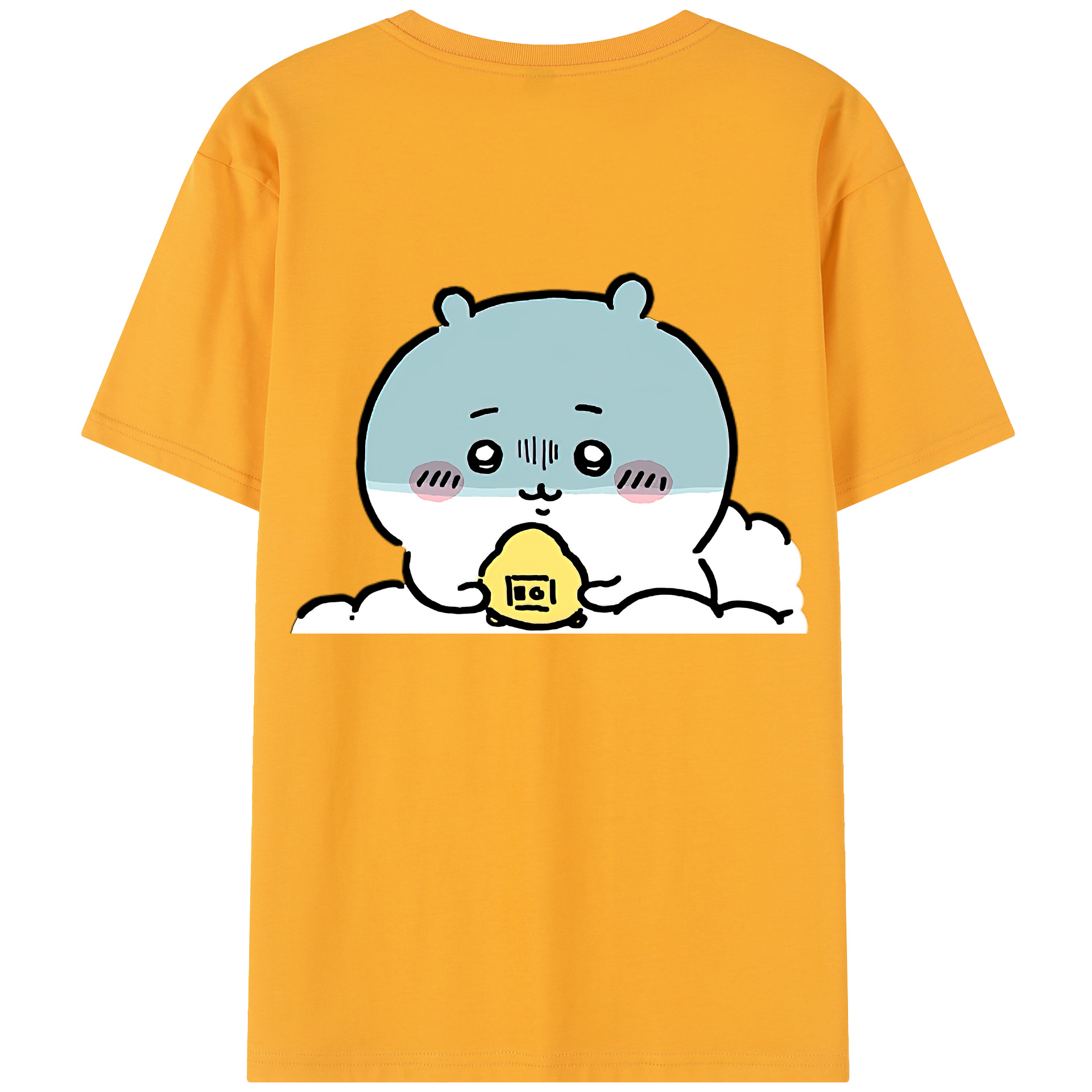 （画像用） ちいかわ ちいかわ Chii-kawa chiikawa 綿100％半袖Tシャツ（背面プリント）