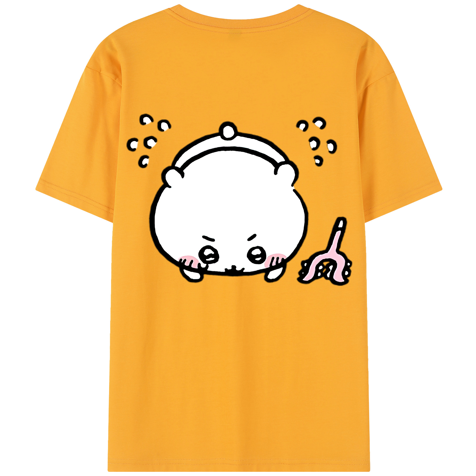 （画像用） ちいかわ ちいかわ Chii-kawa chiikawa 綿100％半袖Tシャツ（背面プリント）