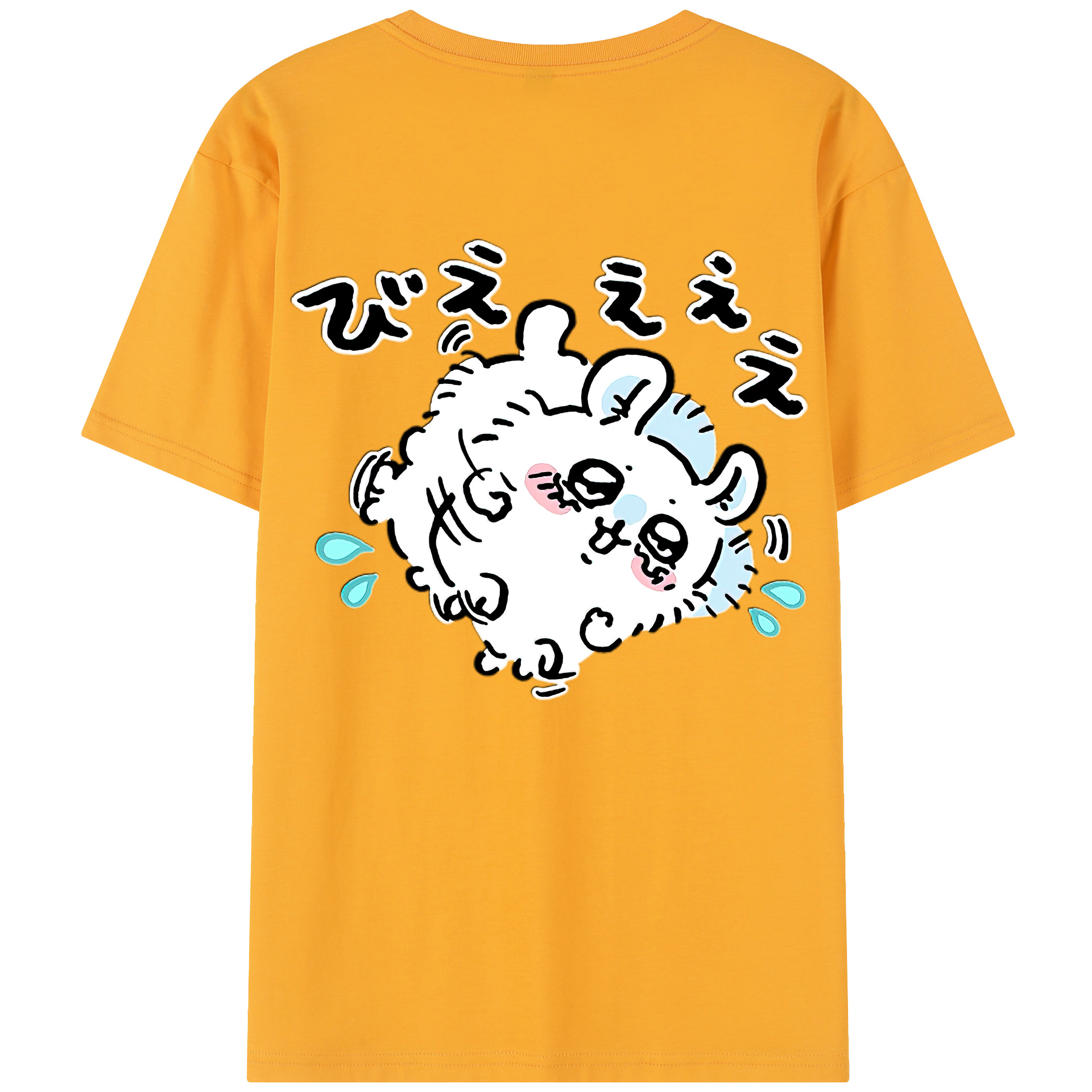 （画像用） ちいかわ モモンガ Chii-kawa Momonga 綿100％半袖Tシャツ（背面プリント）