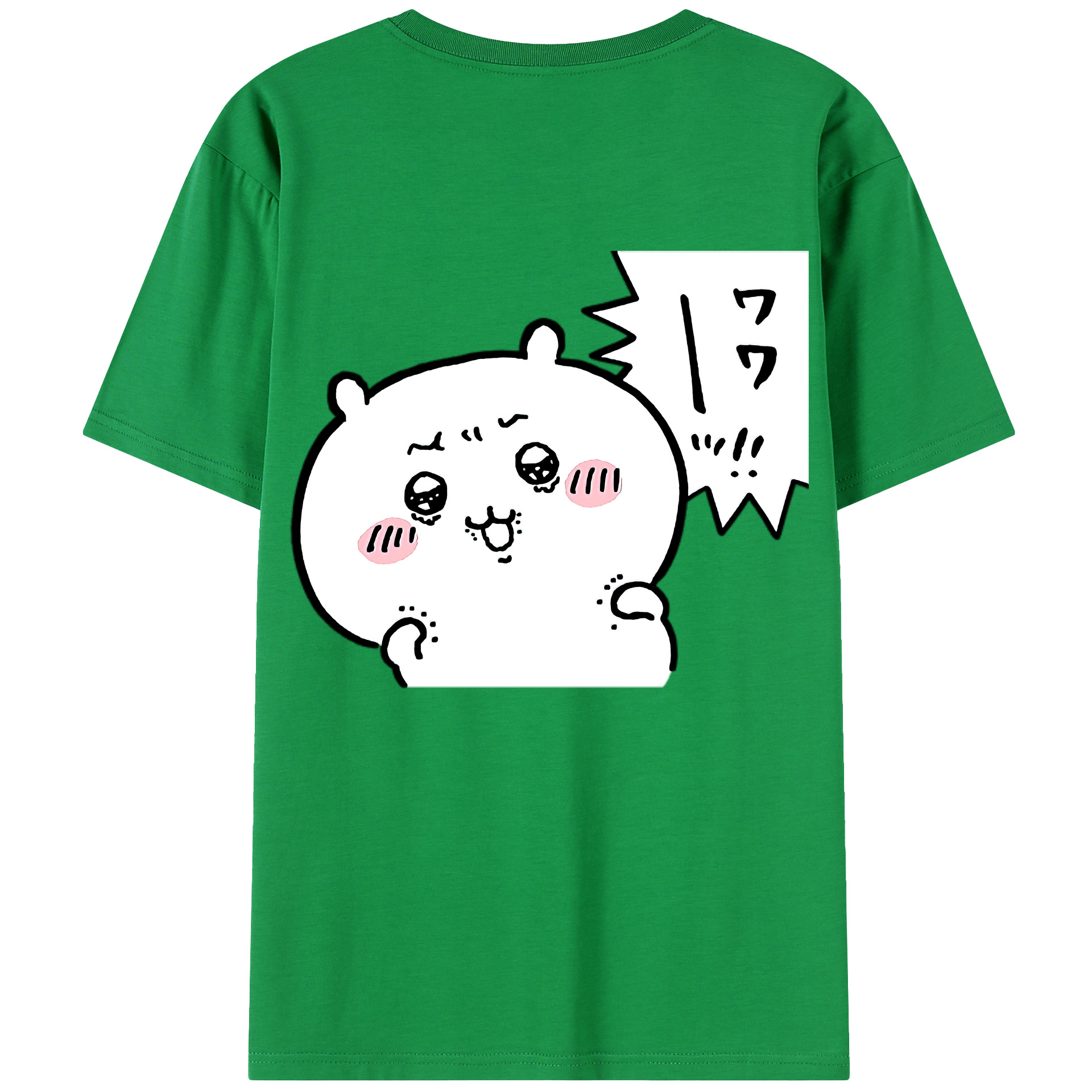 （画像用） ちいかわ ちいかわ Chii-kawa chiikawa 綿100％半袖Tシャツ（背面プリント）