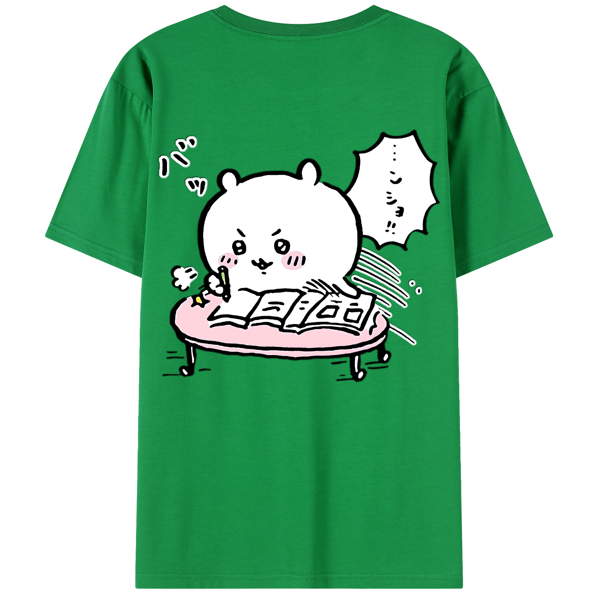 （画像用） ちいかわ ちいかわ Chii-kawa chiikawa 綿100％半袖Tシャツ（背面プリント）