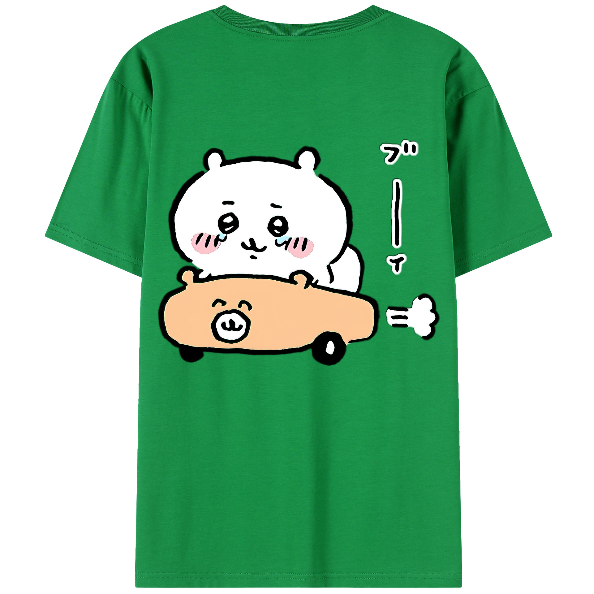 （画像用） ちいかわ ちいかわ Chii-kawa chiikawa 綿100％半袖Tシャツ（背面プリント）