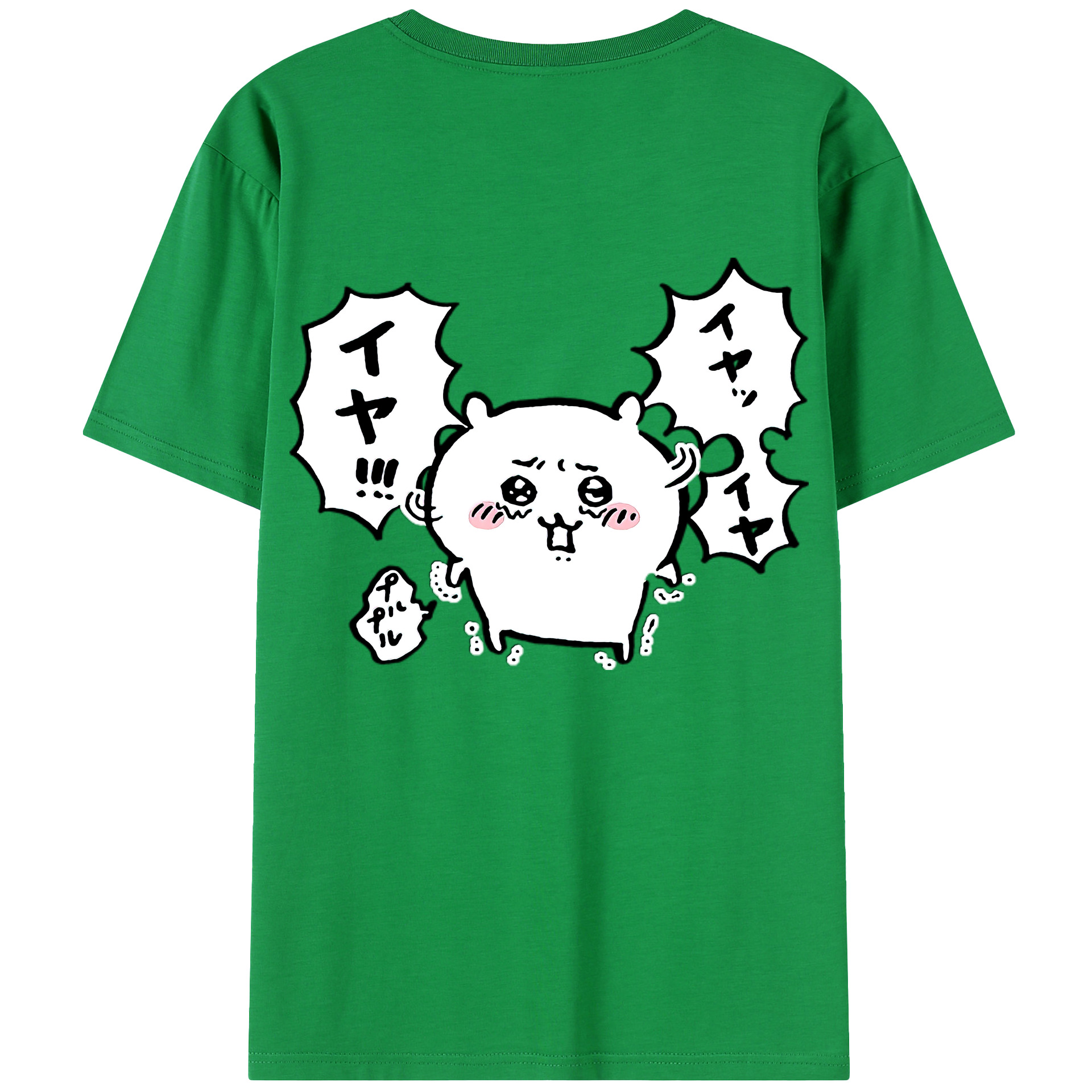 （画像用） ちいかわ ちいかわ Chii-kawa chiikawa 綿100％半袖Tシャツ（背面プリント）