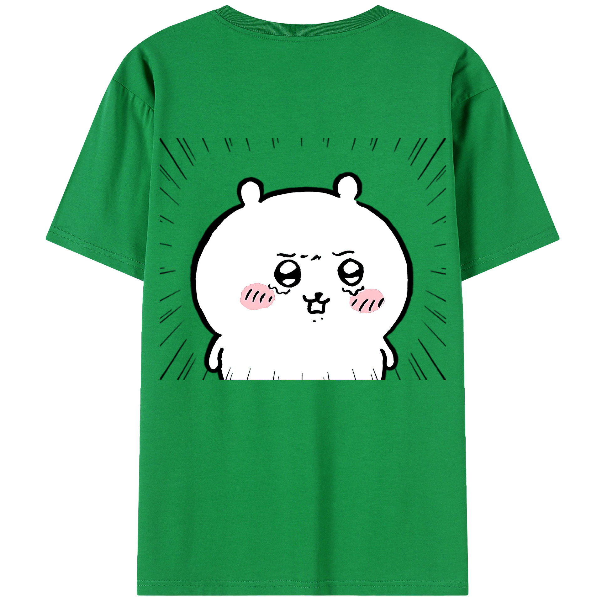 （画像用） ちいかわ ちいかわ Chii-kawa chiikawa 綿100％半袖Tシャツ（背面プリント）