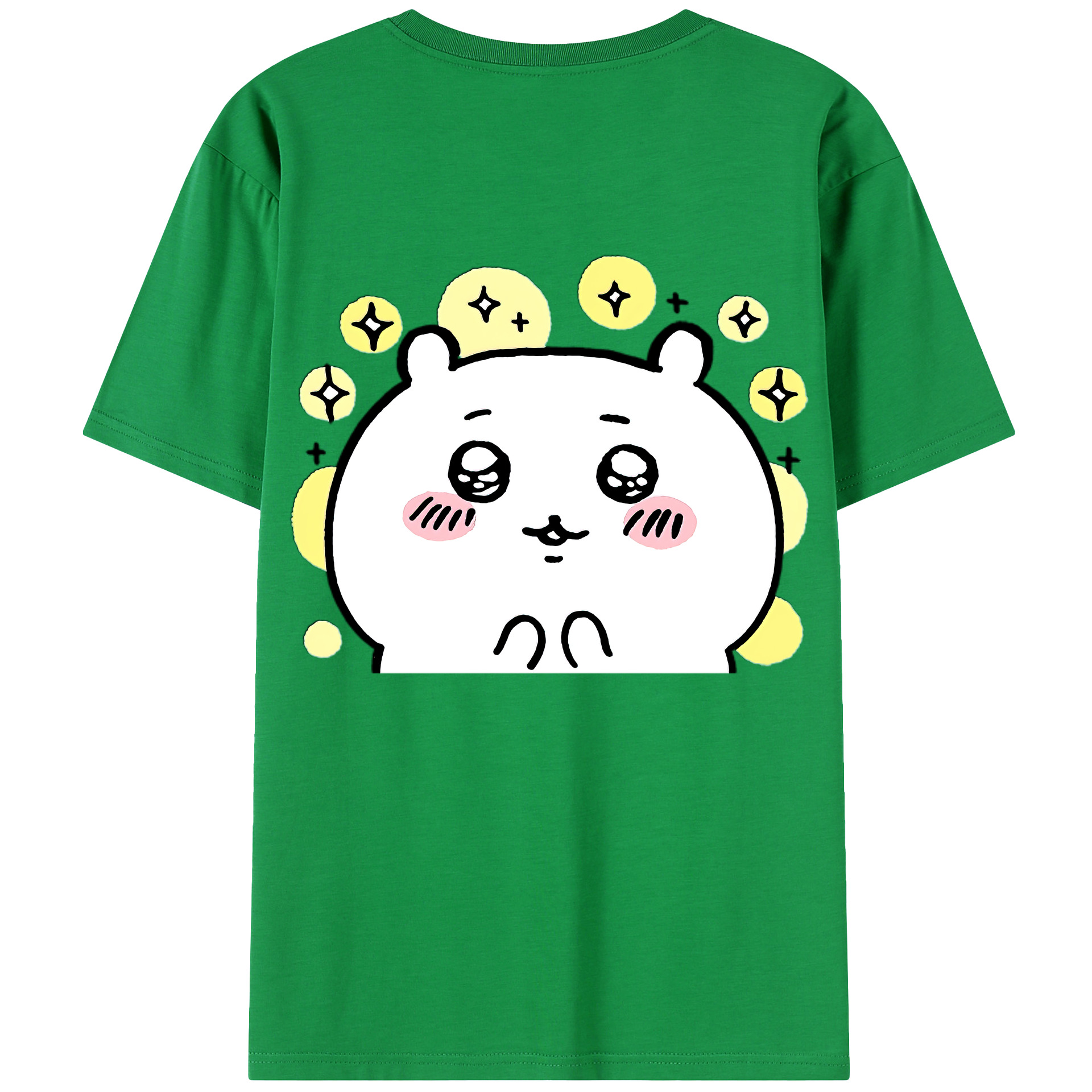 （画像用） ちいかわ ちいかわ Chii-kawa chiikawa 綿100％半袖Tシャツ（背面プリント）