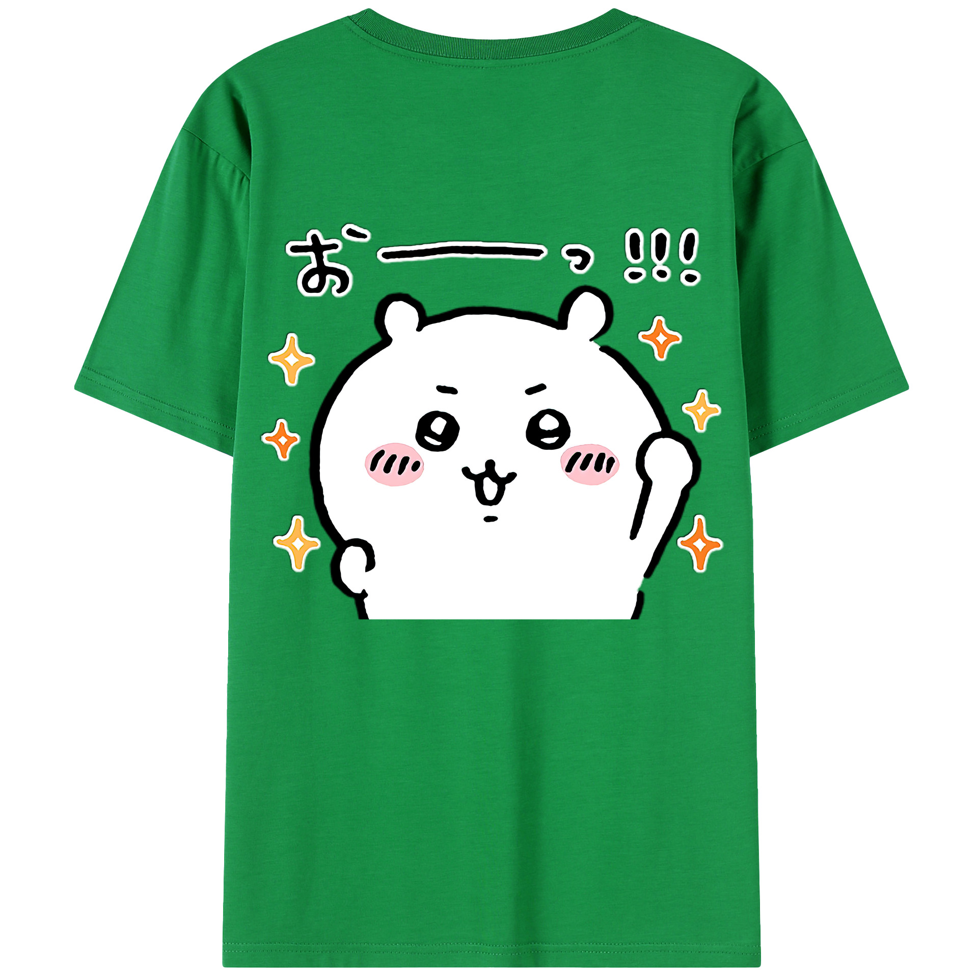 （画像用） ちいかわ ちいかわ Chii-kawa chiikawa 綿100％半袖Tシャツ（背面プリント）