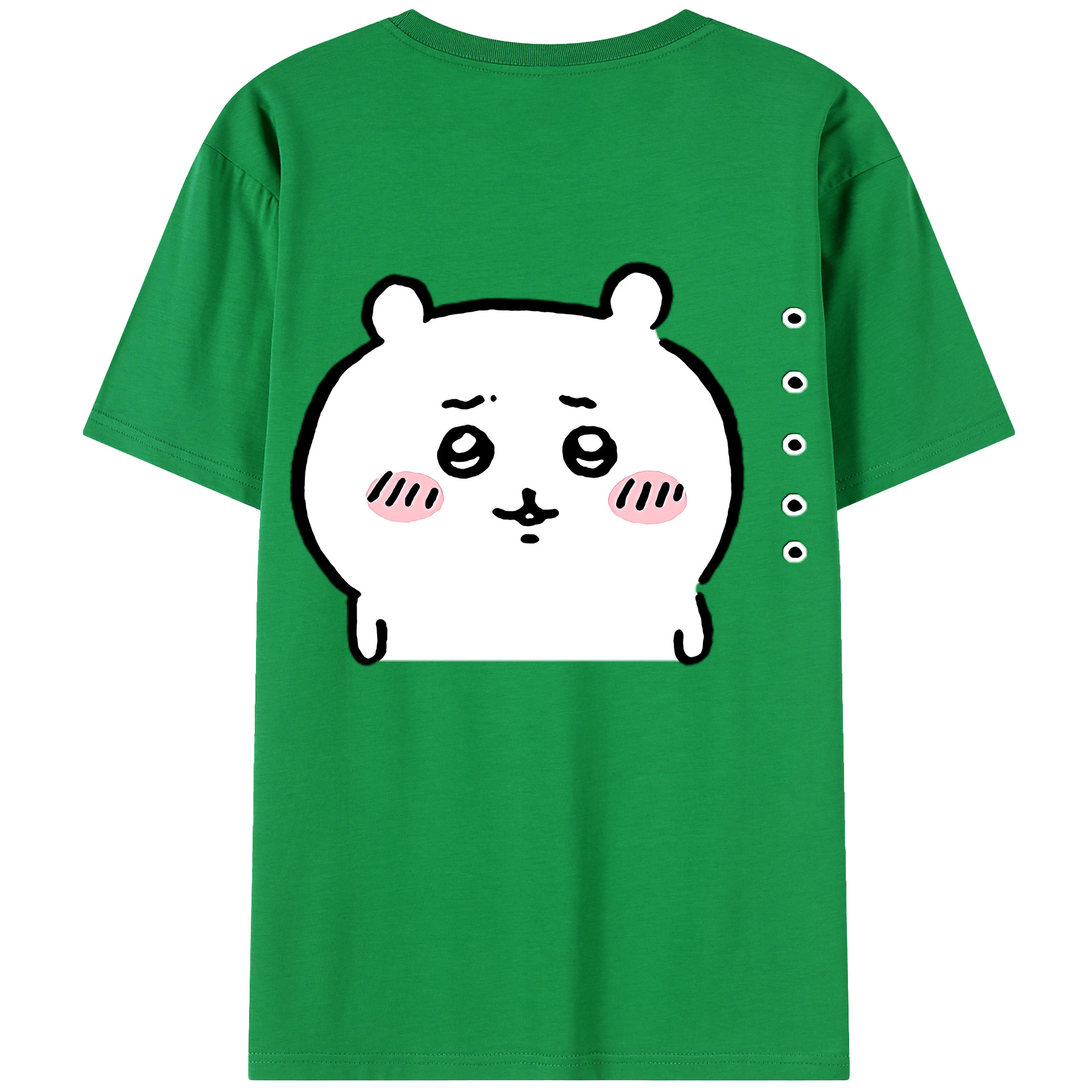 （画像用） ちいかわ ちいかわ Chii-kawa chiikawa 綿100％半袖Tシャツ（背面プリント）
