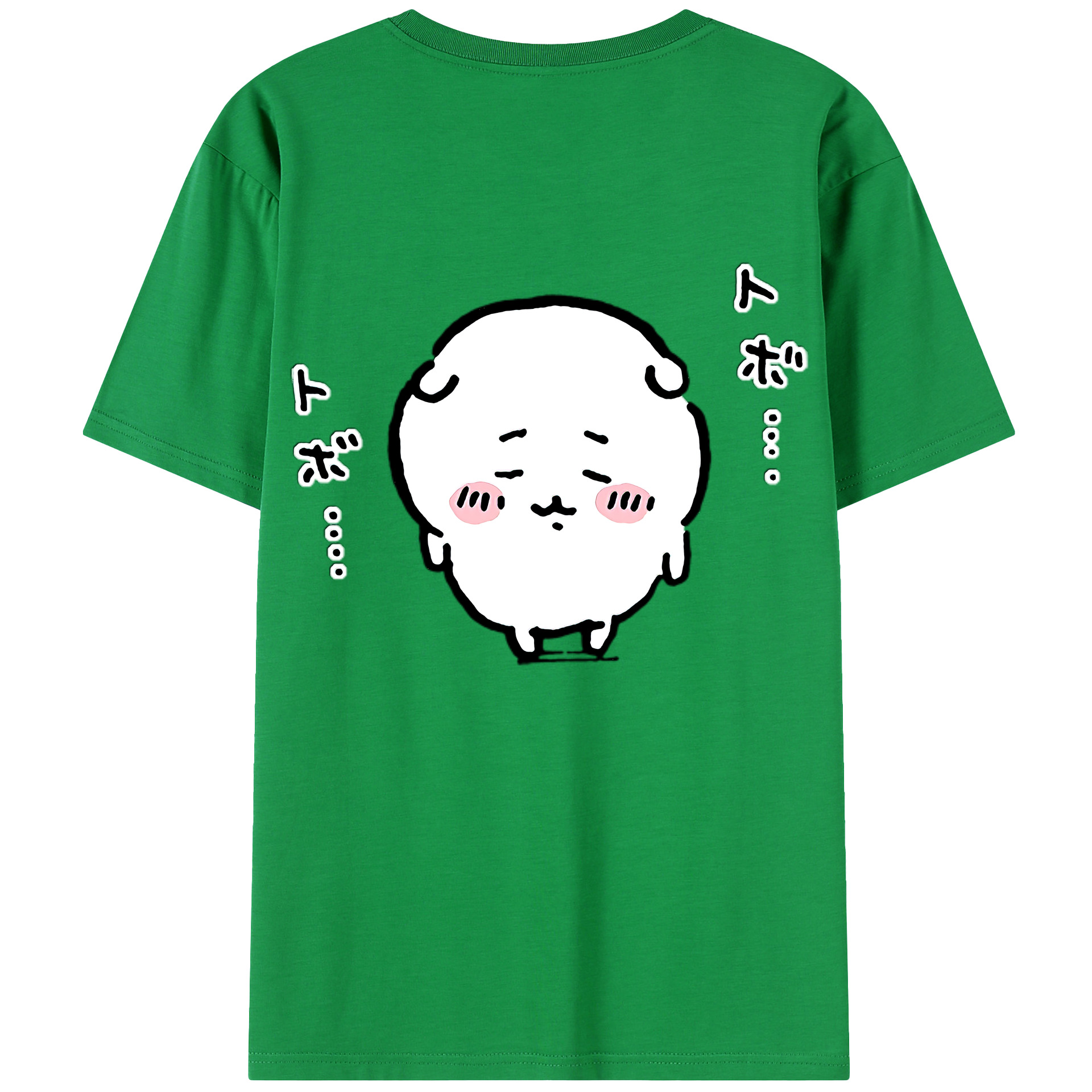 （画像用） ちいかわ ちいかわ Chii-kawa chiikawa 綿100％半袖Tシャツ（背面プリント）