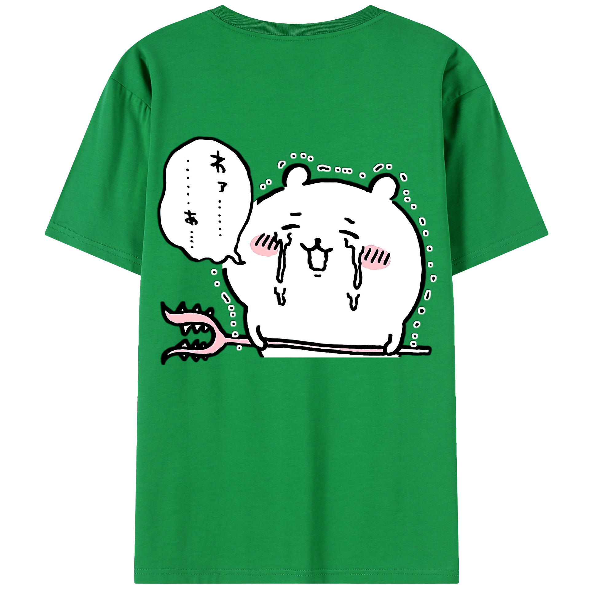（画像用） ちいかわ ちいかわ Chii-kawa chiikawa 綿100％半袖Tシャツ（背面プリント）