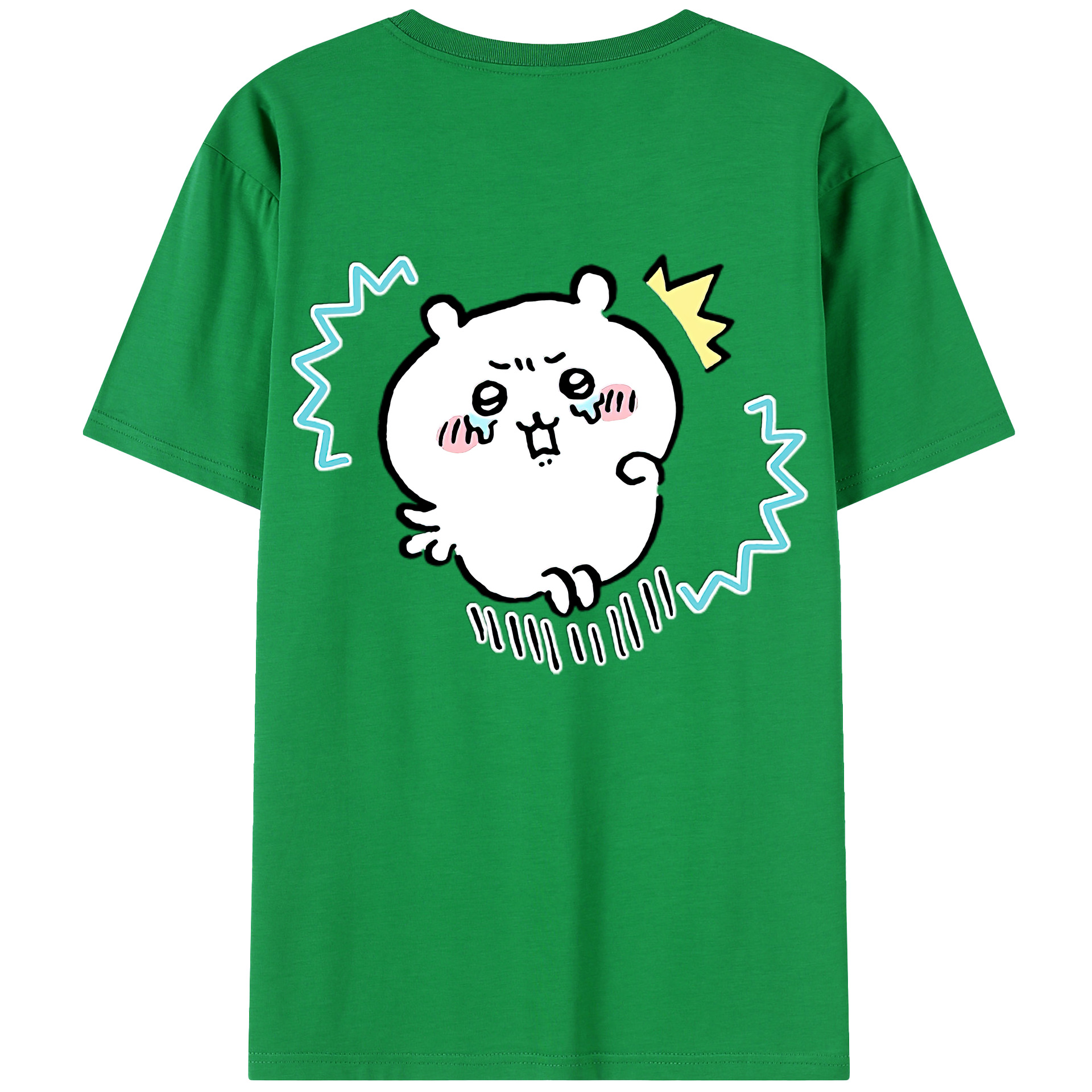 （画像用） ちいかわ ちいかわ Chii-kawa chiikawa 綿100％半袖Tシャツ（背面プリント）