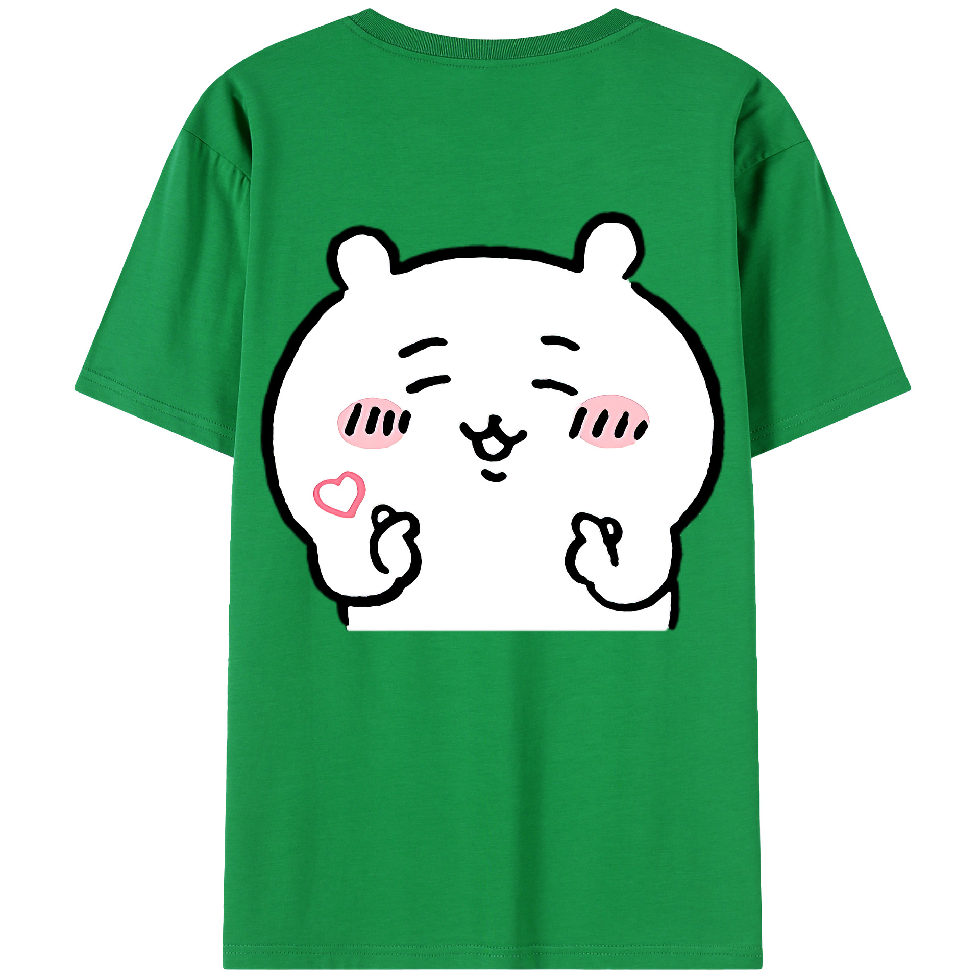 （画像用） ちいかわ ちいかわ Chii-kawa chiikawa 綿100％半袖Tシャツ（背面プリント）