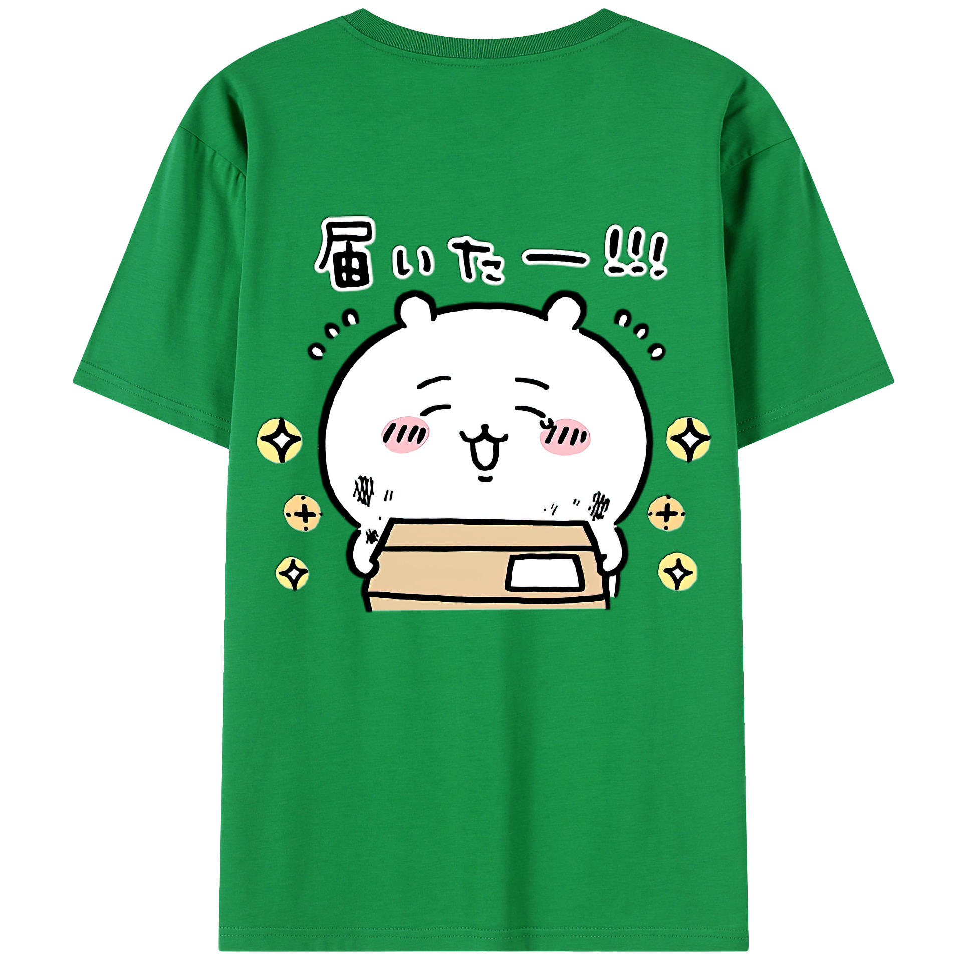 （画像用） ちいかわ ちいかわ Chii-kawa chiikawa 綿100％半袖Tシャツ（背面プリント）