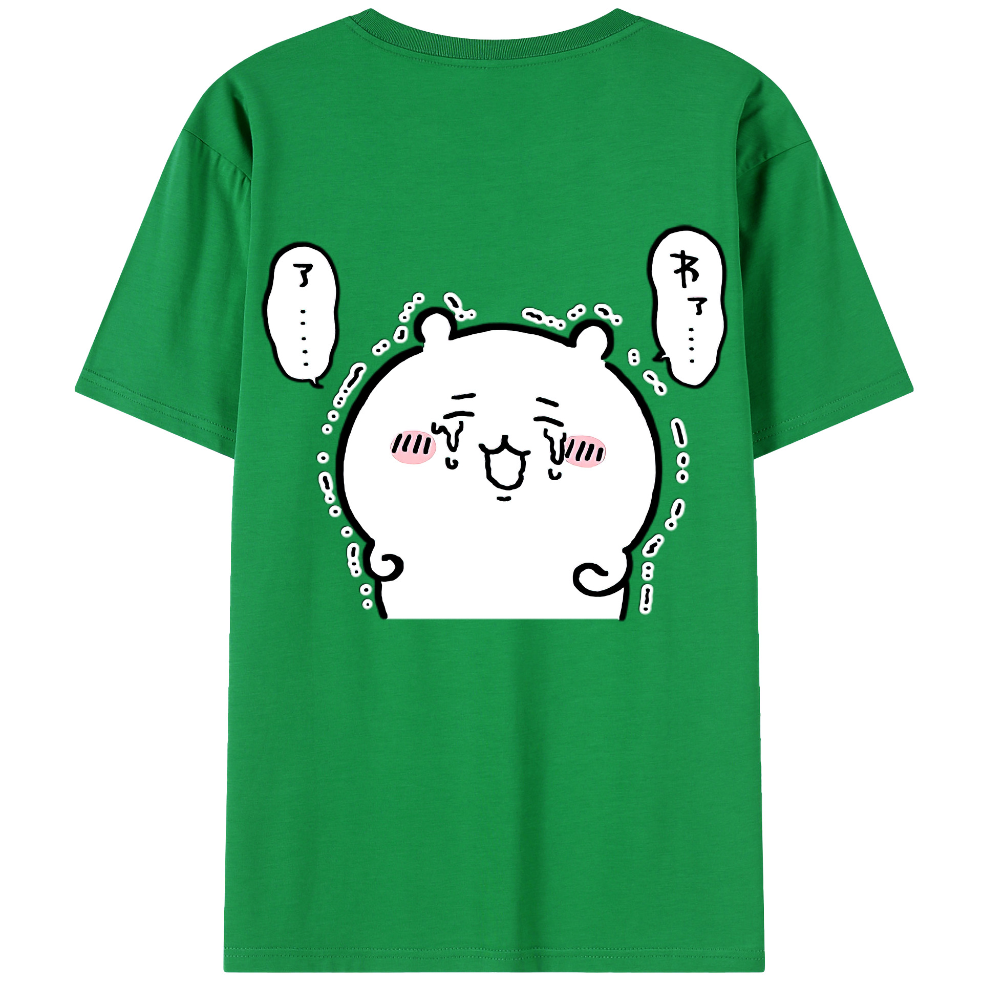 （画像用） ちいかわ ちいかわ Chii-kawa chiikawa 綿100％半袖Tシャツ（背面プリント）