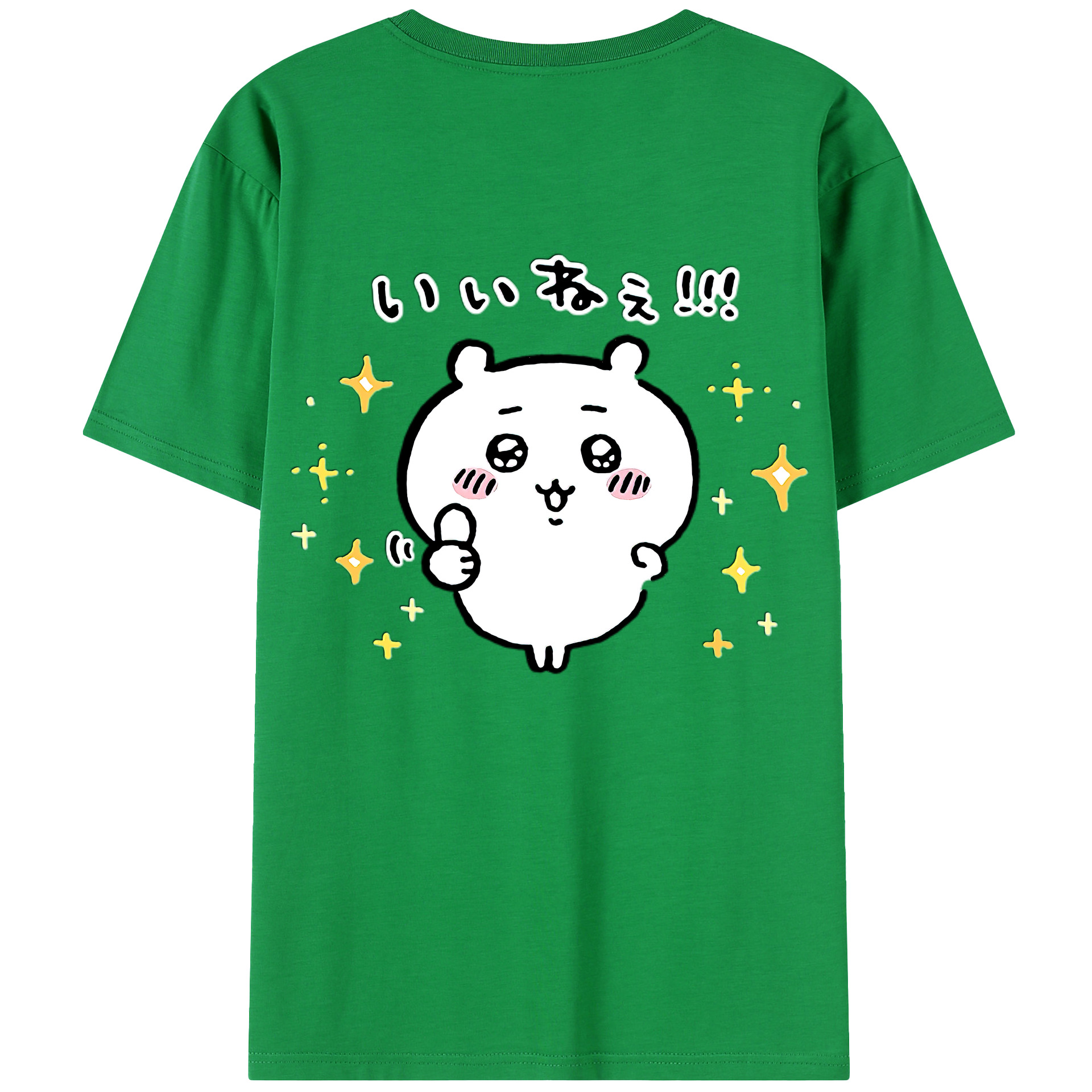 （画像用） ちいかわ ちいかわ Chii-kawa chiikawa 綿100％半袖Tシャツ（背面プリント）