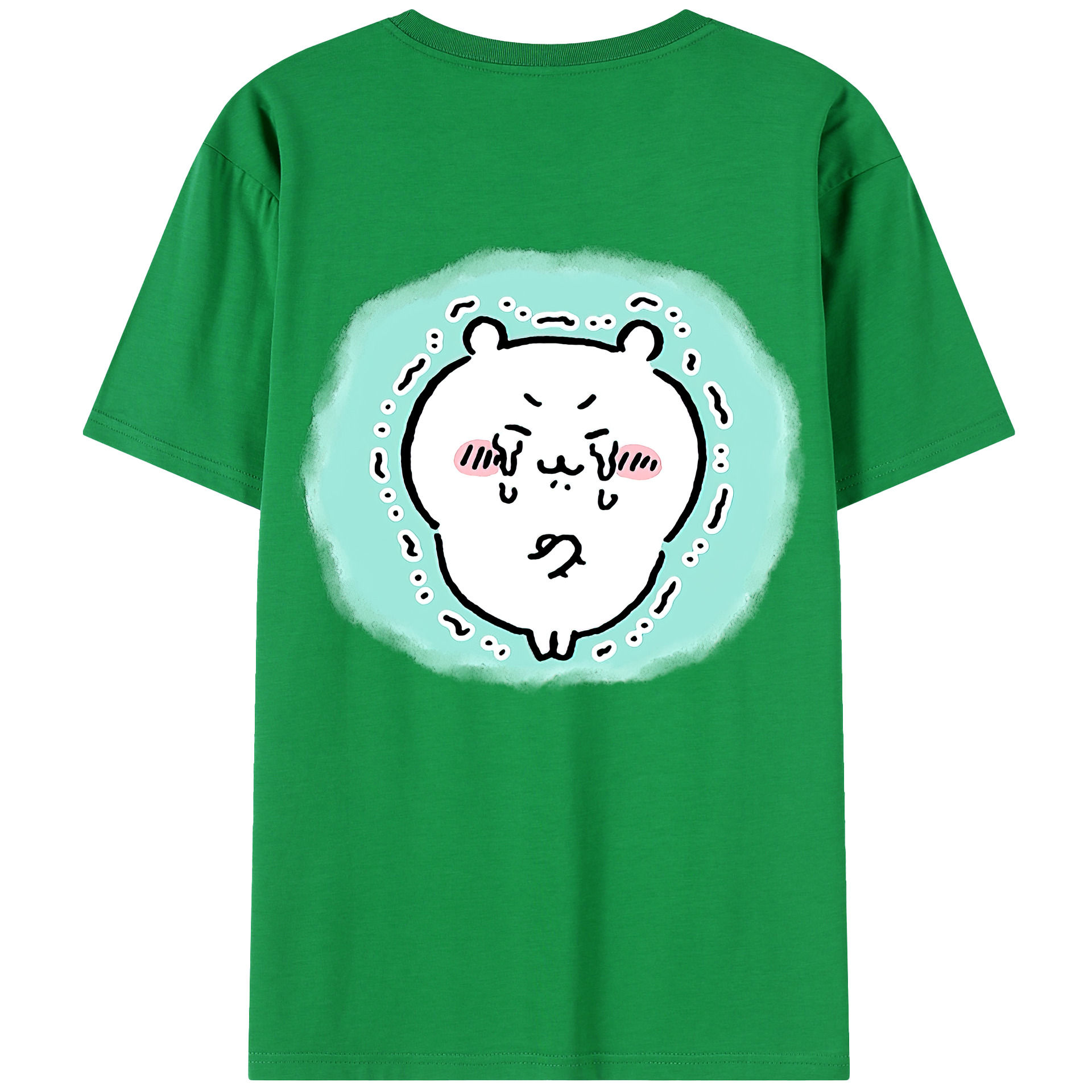 （画像用） ちいかわ ちいかわ Chii-kawa chiikawa 綿100％半袖Tシャツ（背面プリント）