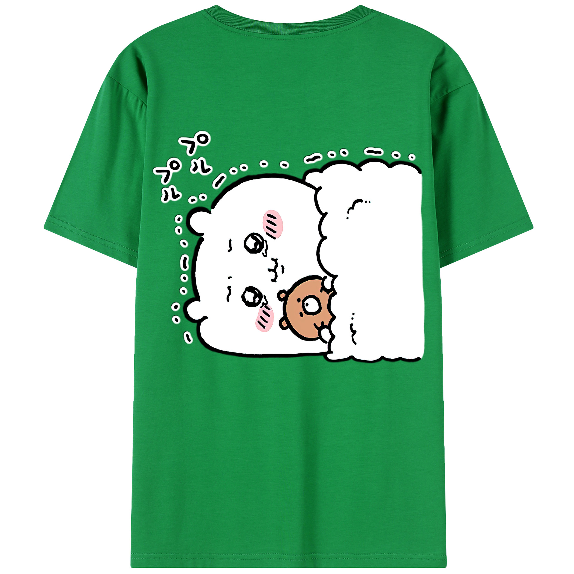 （画像用） ちいかわ ちいかわ Chii-kawa chiikawa 綿100％半袖Tシャツ（背面プリント）