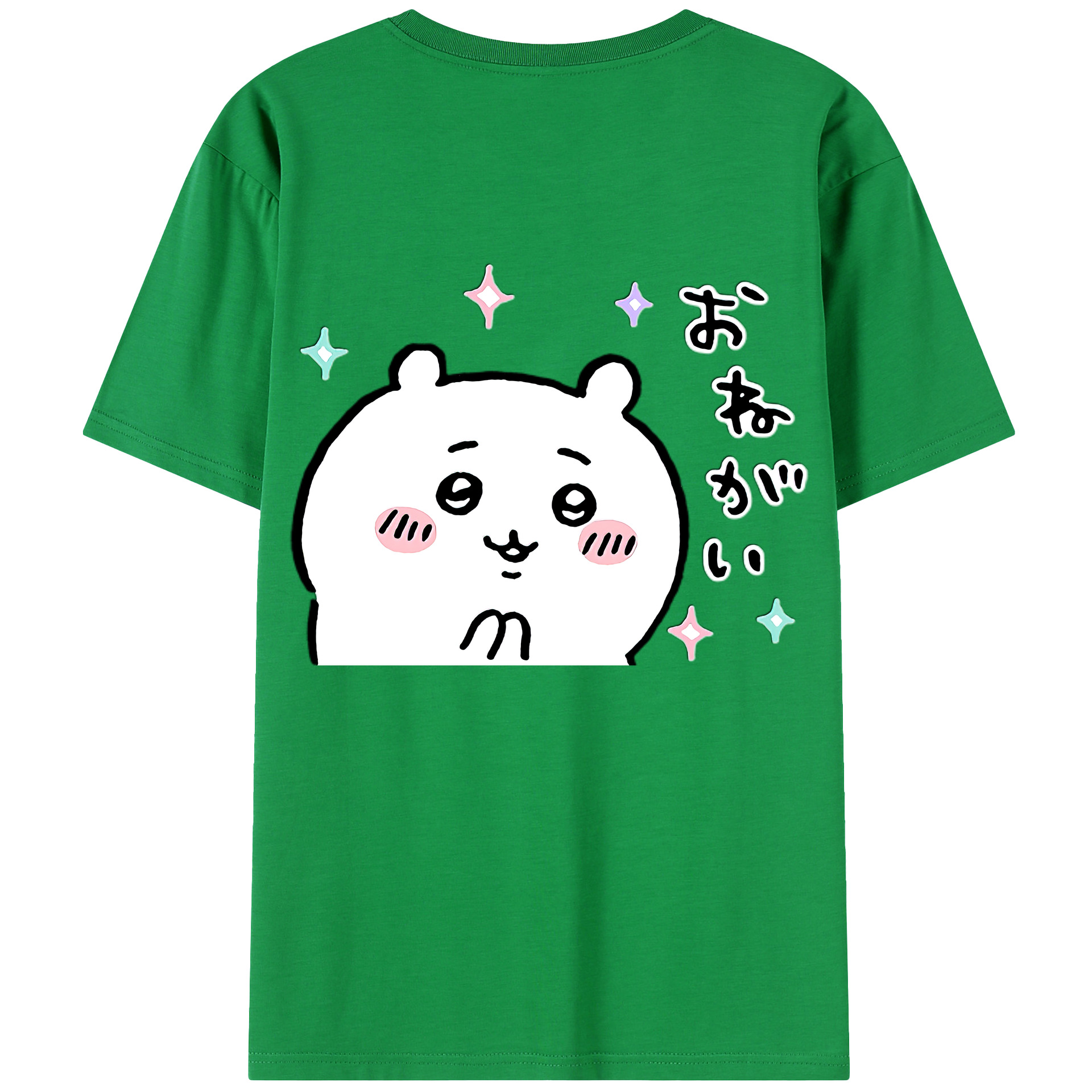（画像用） ちいかわ ちいかわ Chii-kawa chiikawa 綿100％半袖Tシャツ（背面プリント）